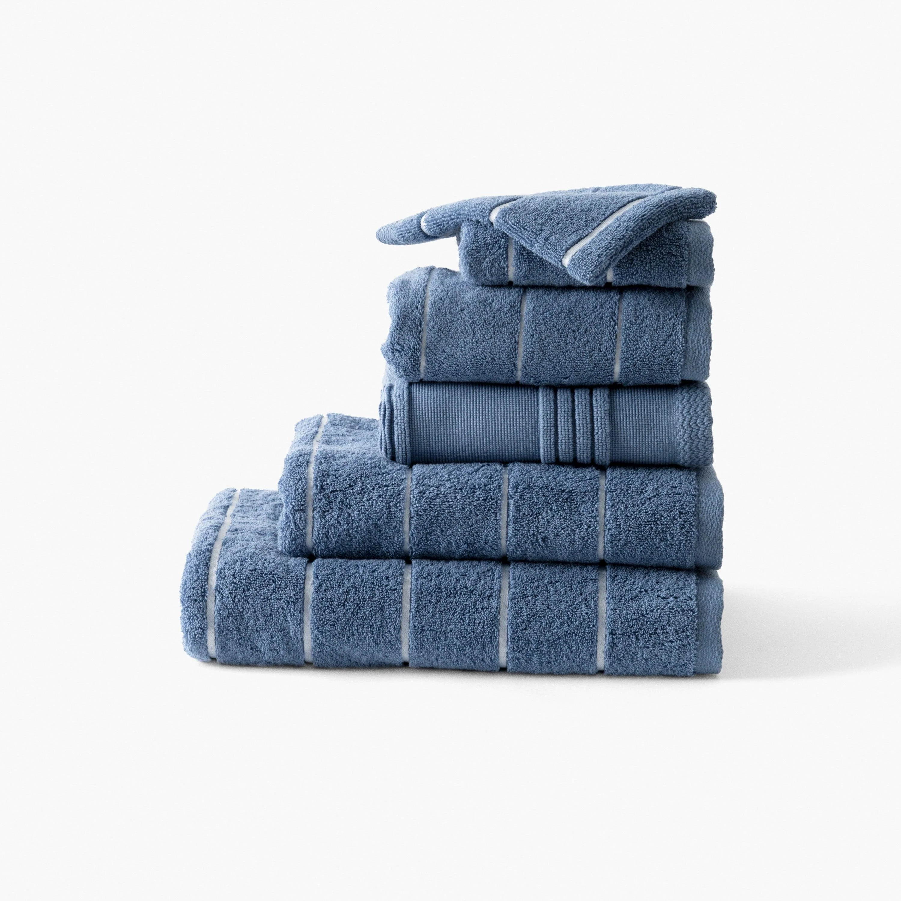 Hypnotic Cotton Guest Towel - Indigo - Image 4
