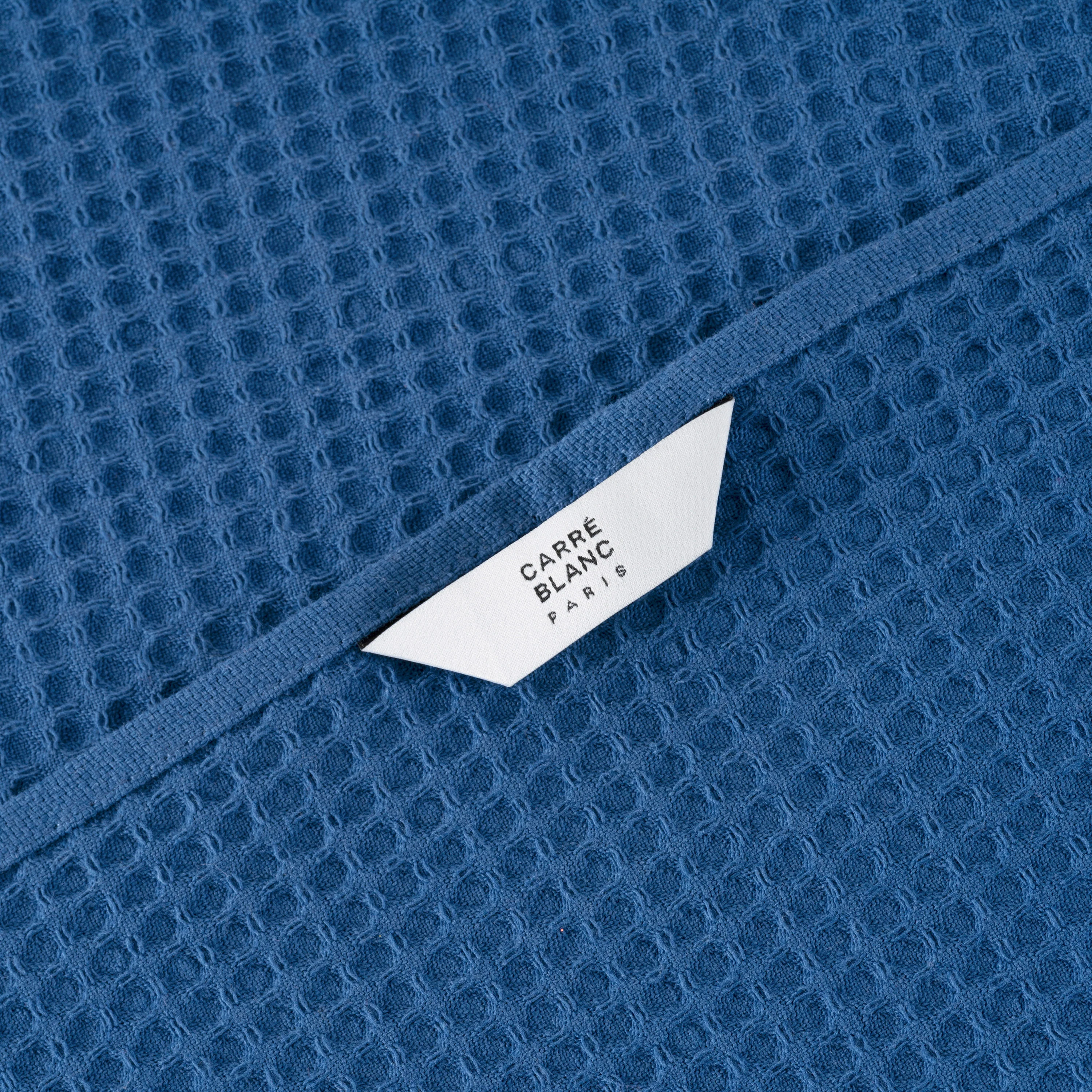 Halfmoon Cotton Tea Towel - Indigo - Image 5