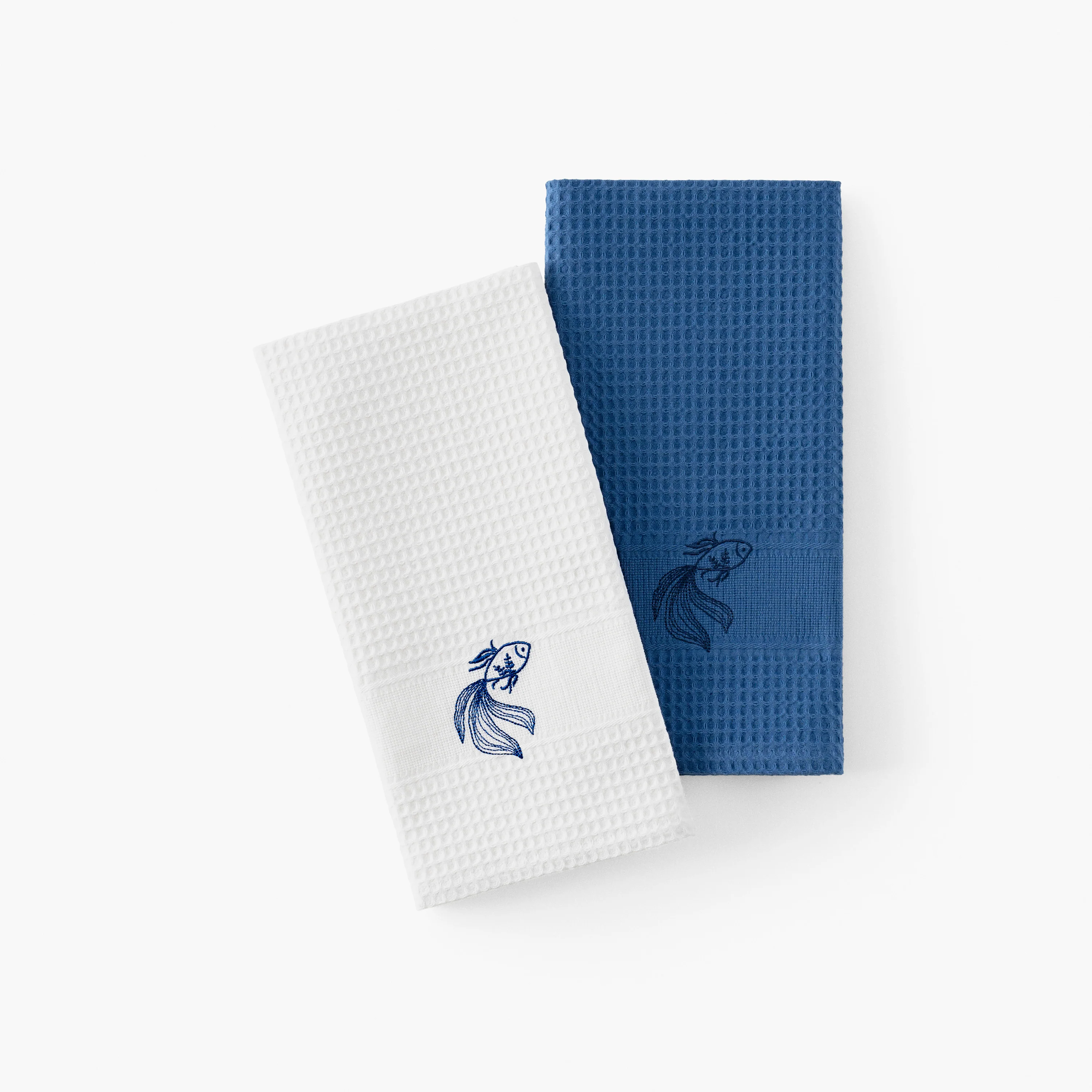 Halfmoon Cotton Tea Towel - White - Image 6