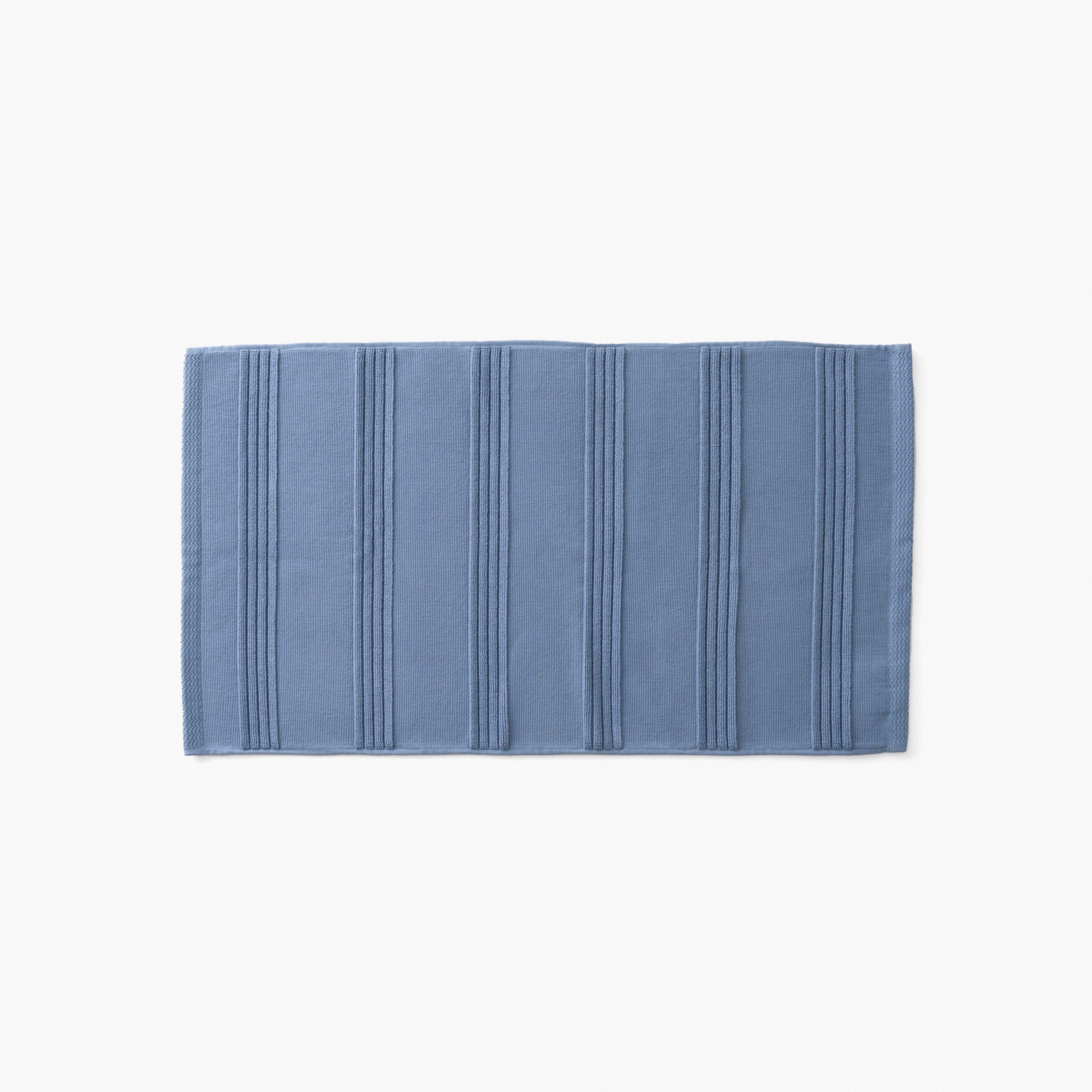 Hypnotic Cotton Bath Mat - Indigo