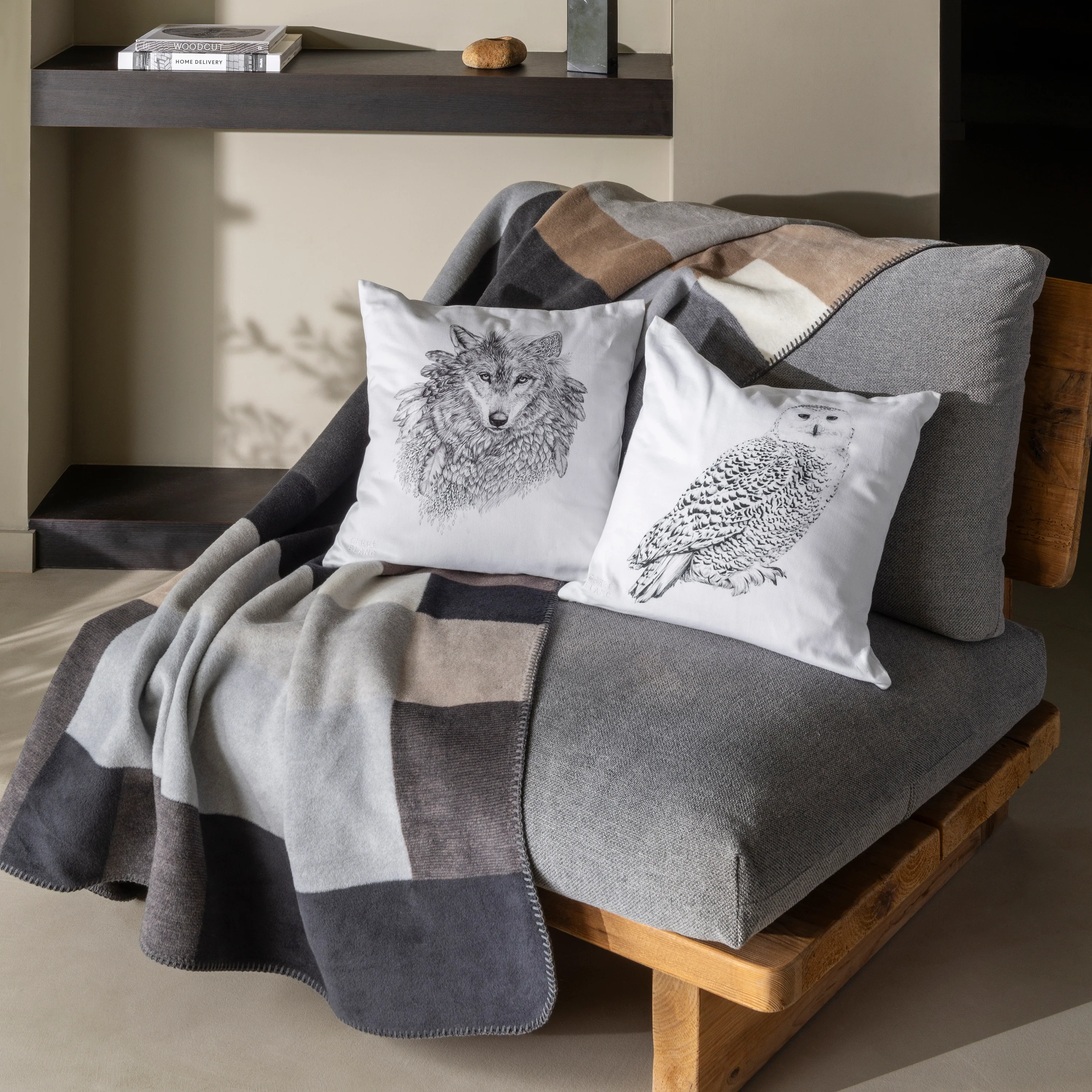 Ietulou Square Cotton Pillowcase - White - Image 2
