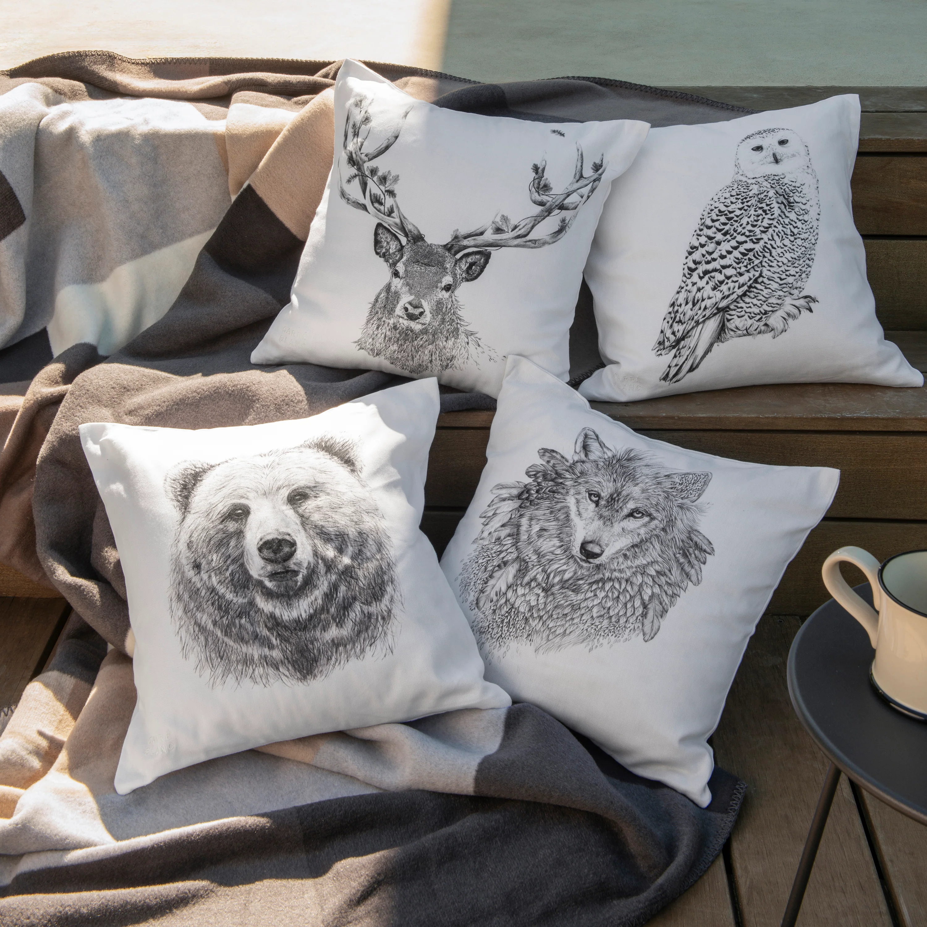 Ietulou Square Cotton Pillowcase - White - Image 4