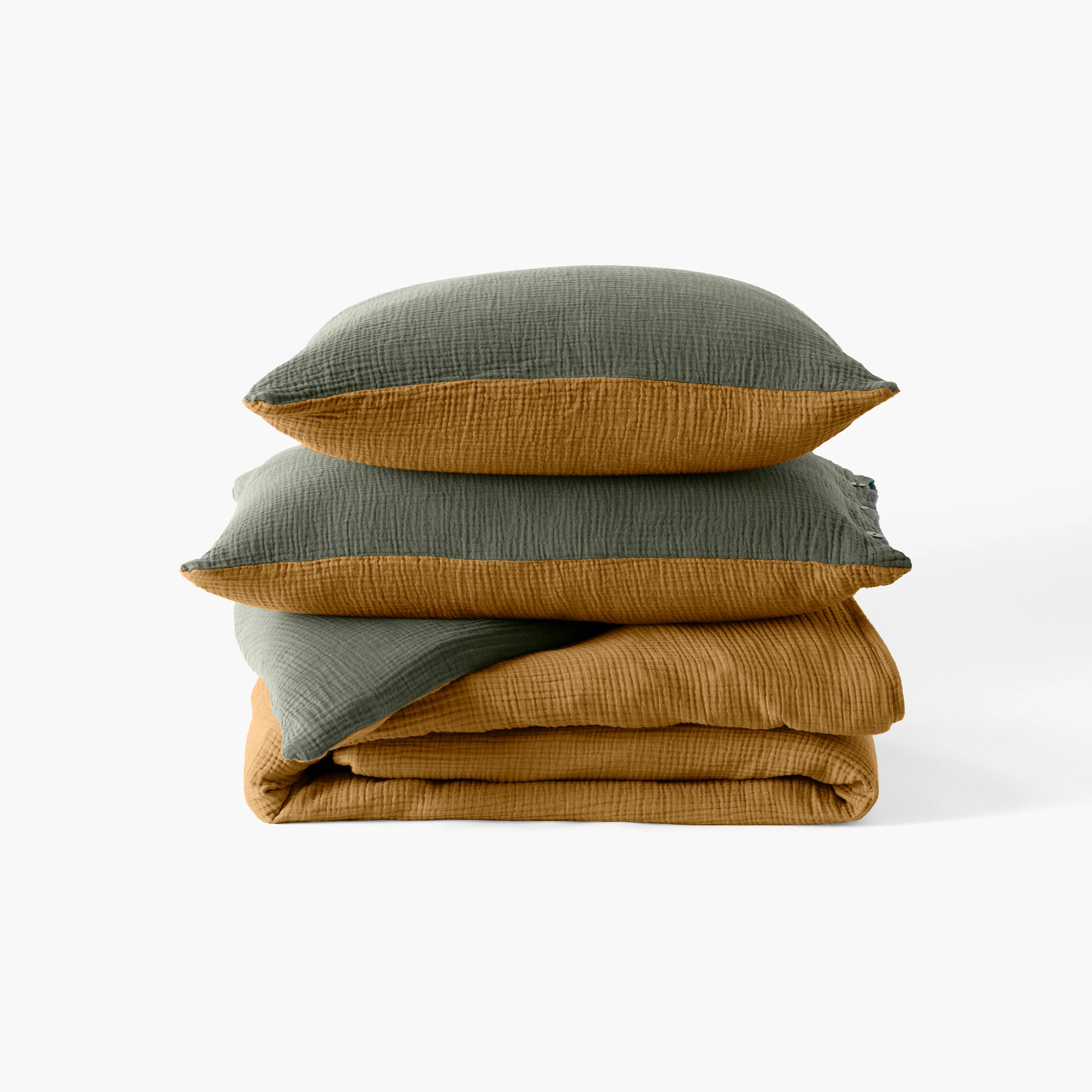 Infini Reversible Cotton Duvet Cover - Multicoloured - Image 4