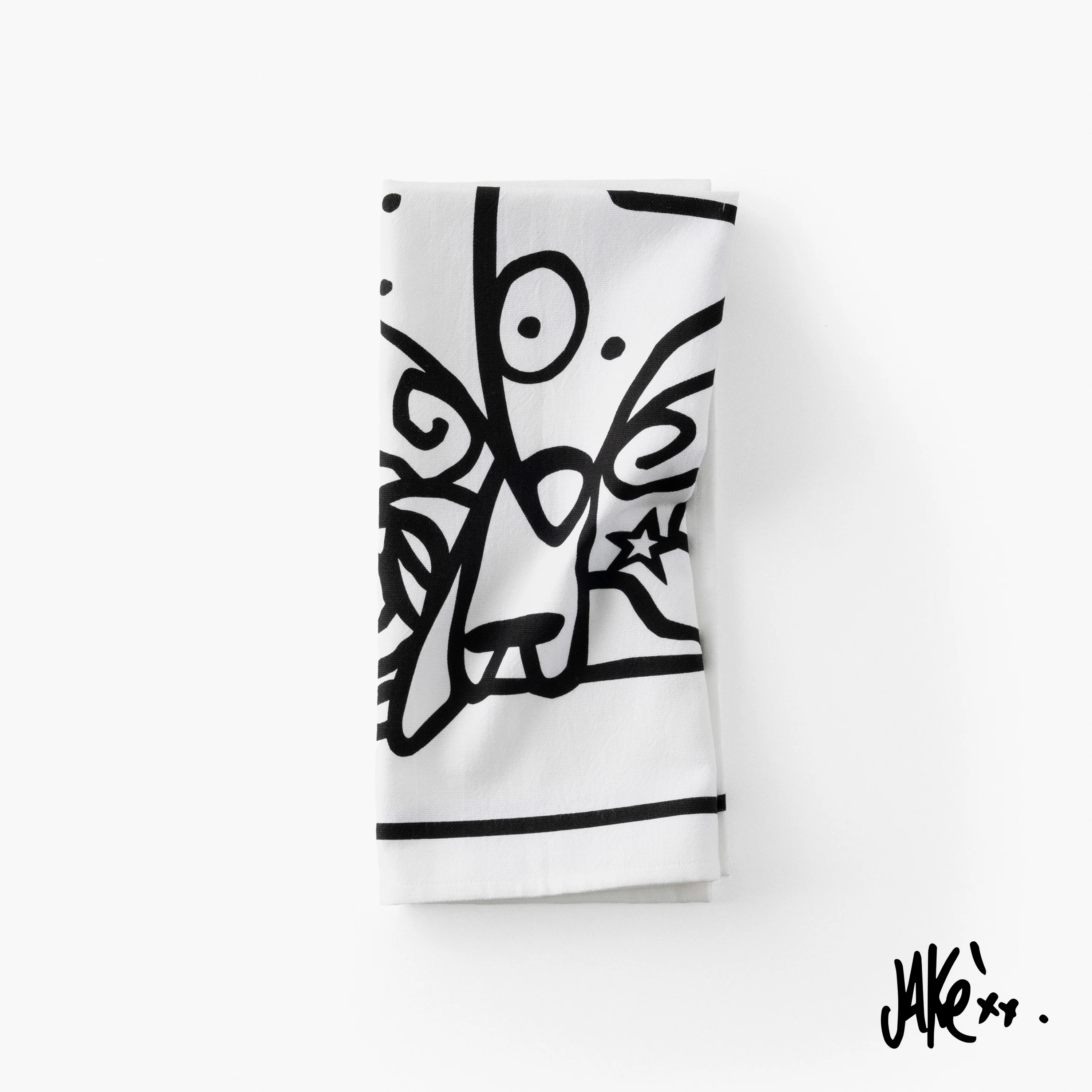 Jakè24 Cotton Kitchen Towel - White - Image 2