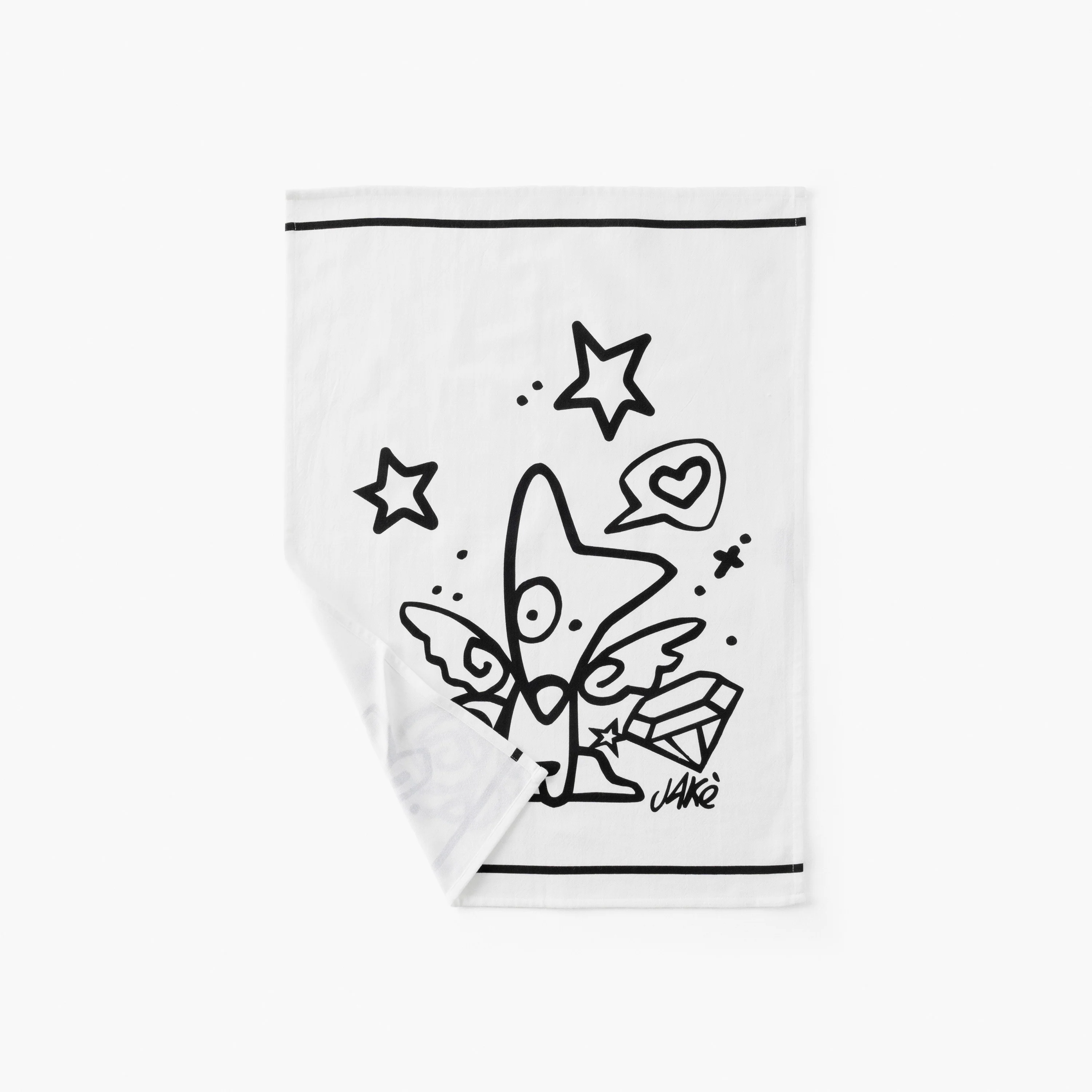 Jakè24 Cotton Kitchen Towel - White - Image 3