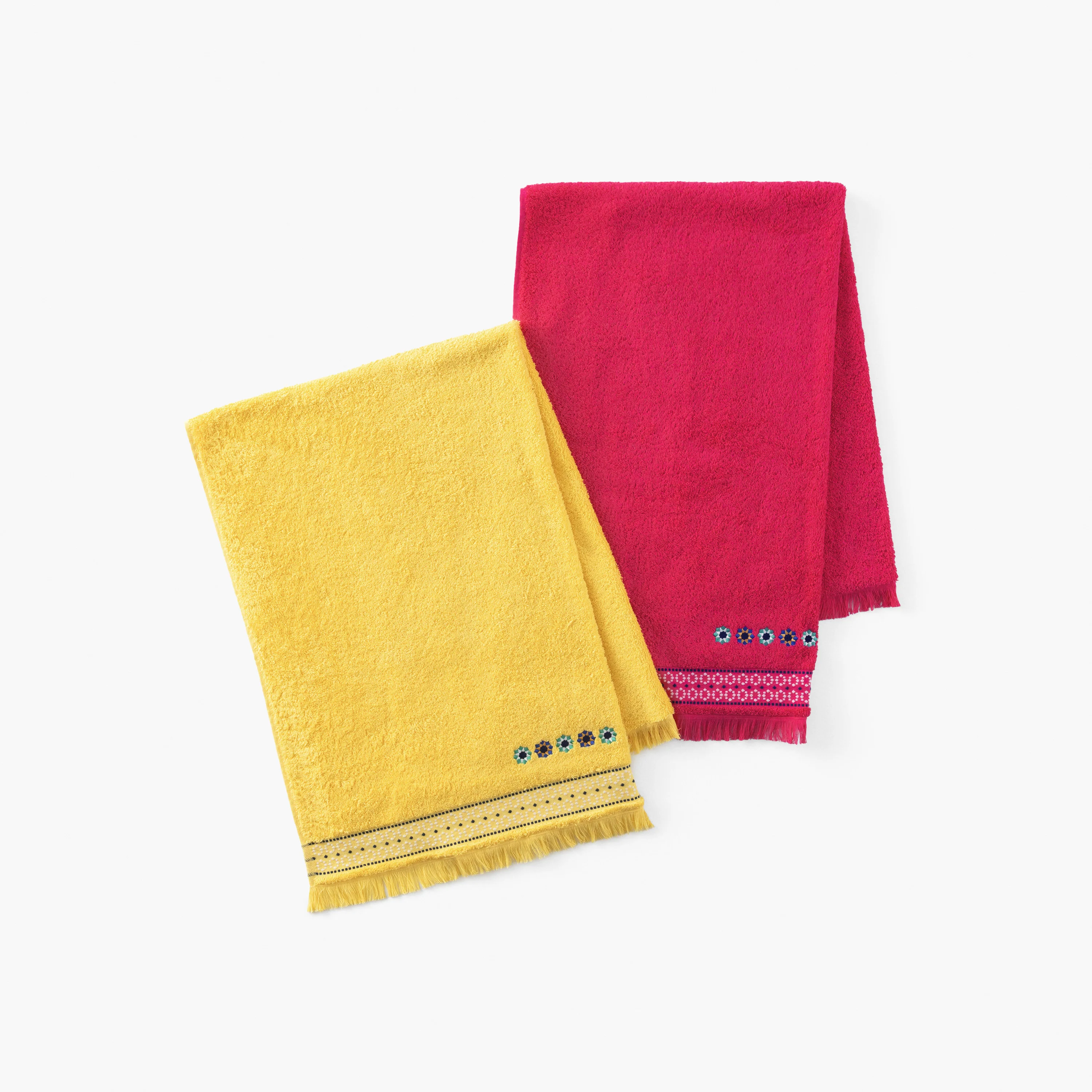 Jardin Cotton Bath Towel - Rose - Image 5