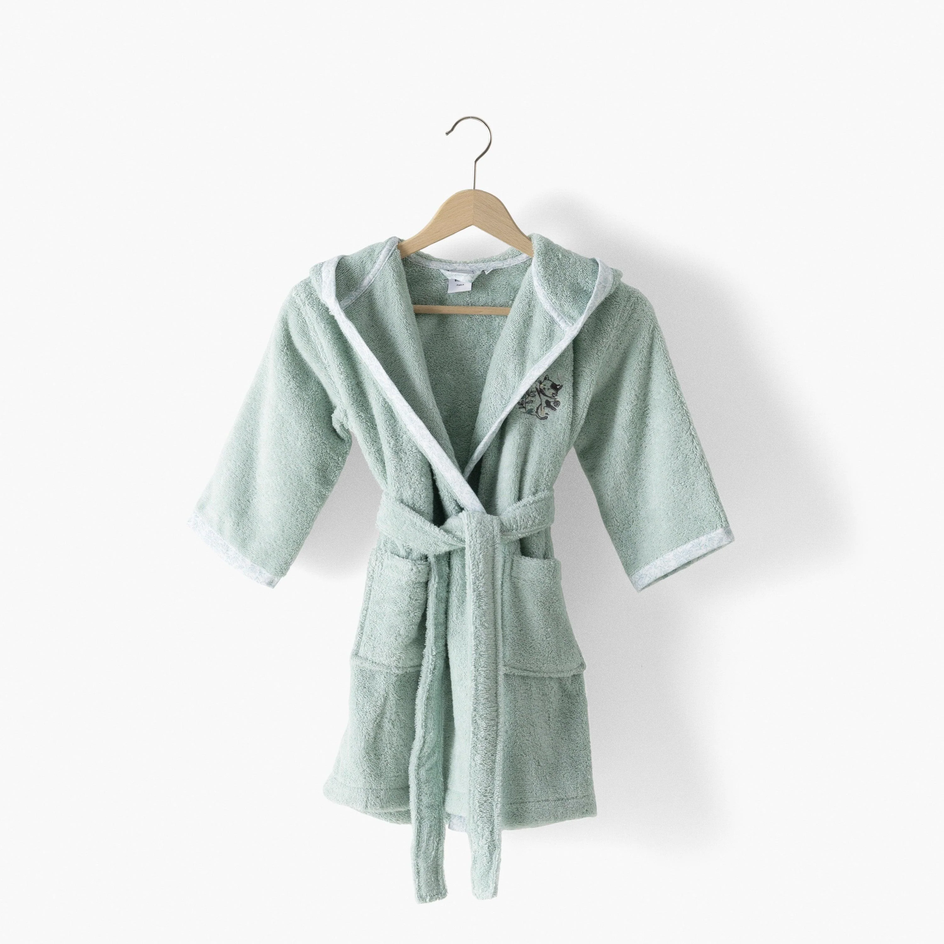 Jardine Organic Cotton Baby Bathrobe - Almond
