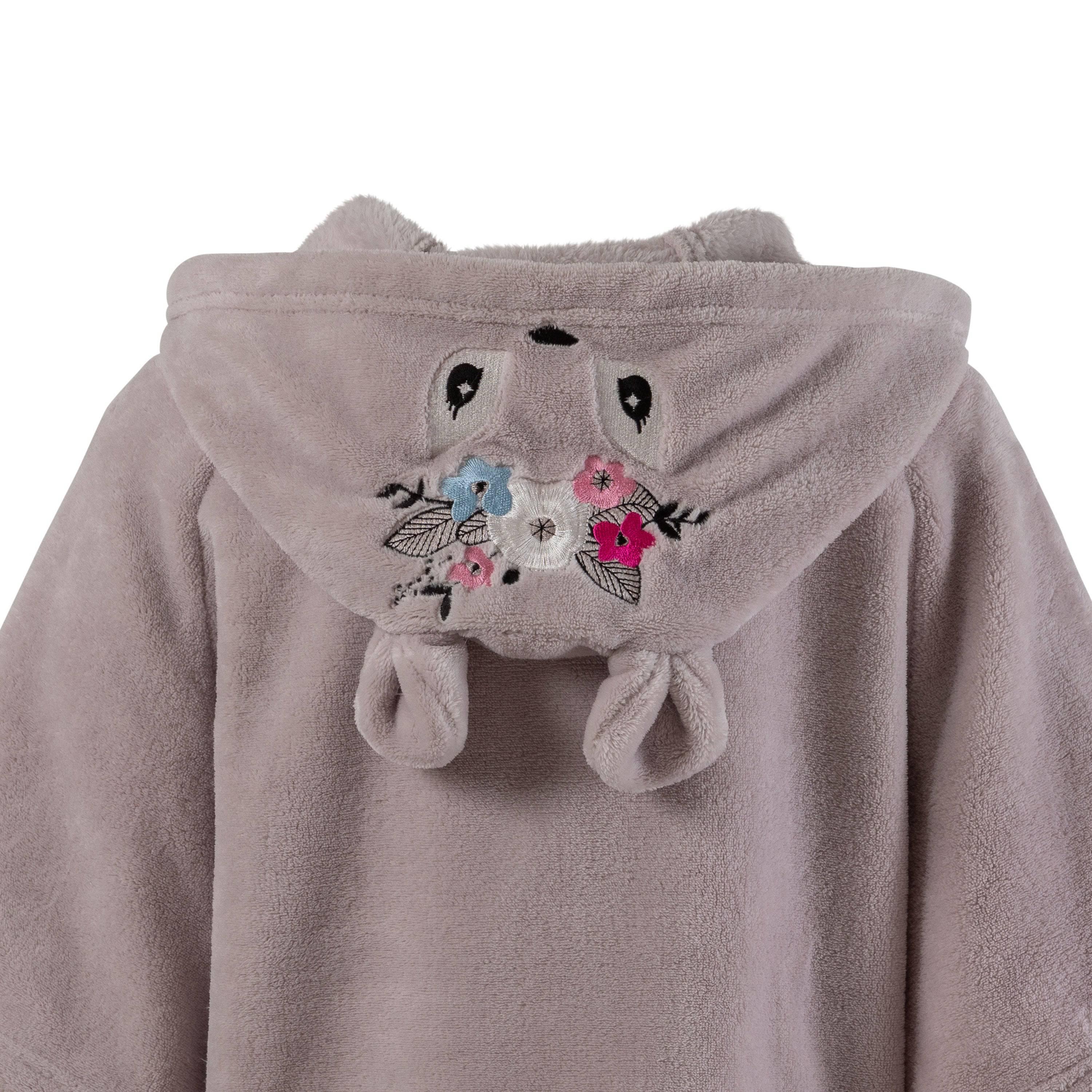 Dreamful Fleece Kid Poncho - Beige - Image 3