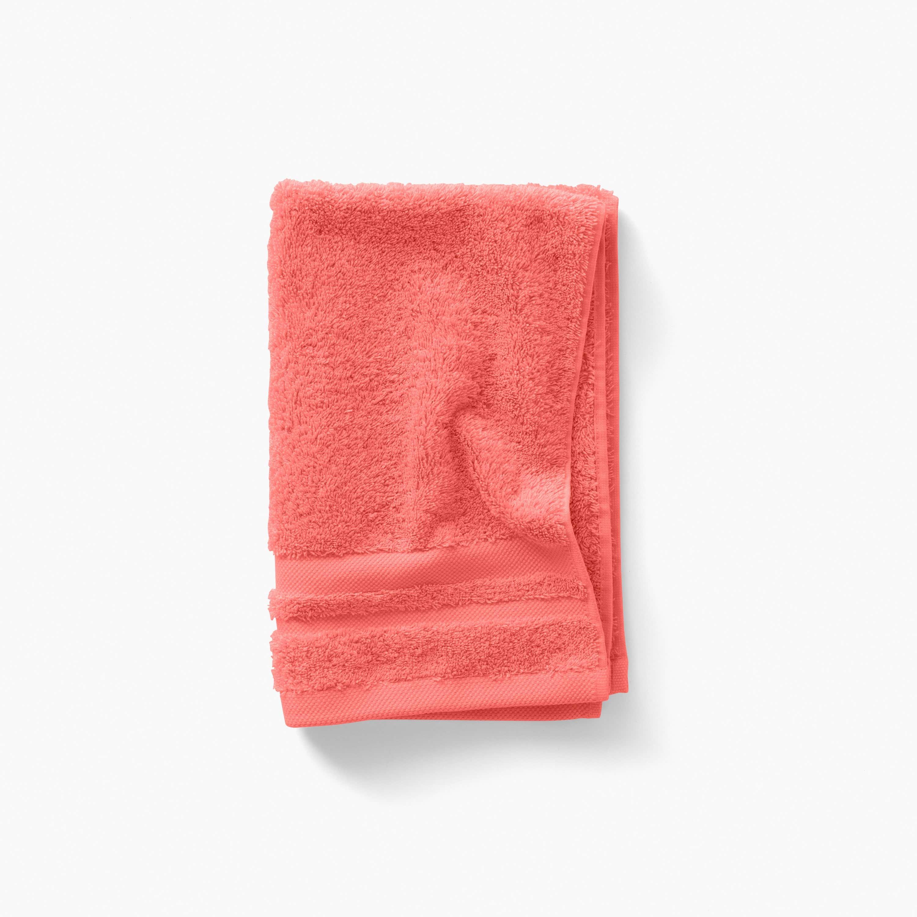 Lola II Cotton Guest Towel - Coral - Image 2