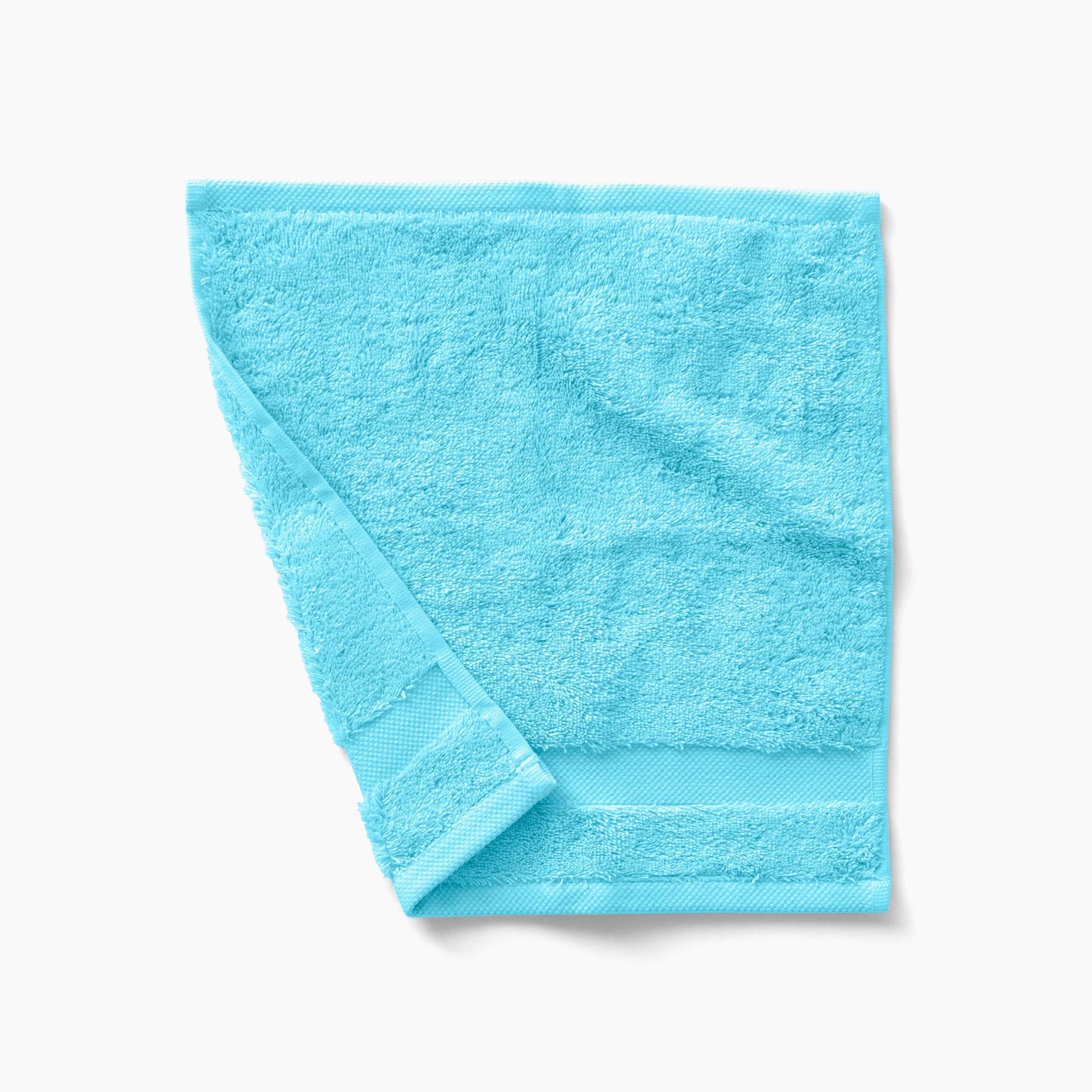 Lola II Cotton Washcloth - Turquoise
