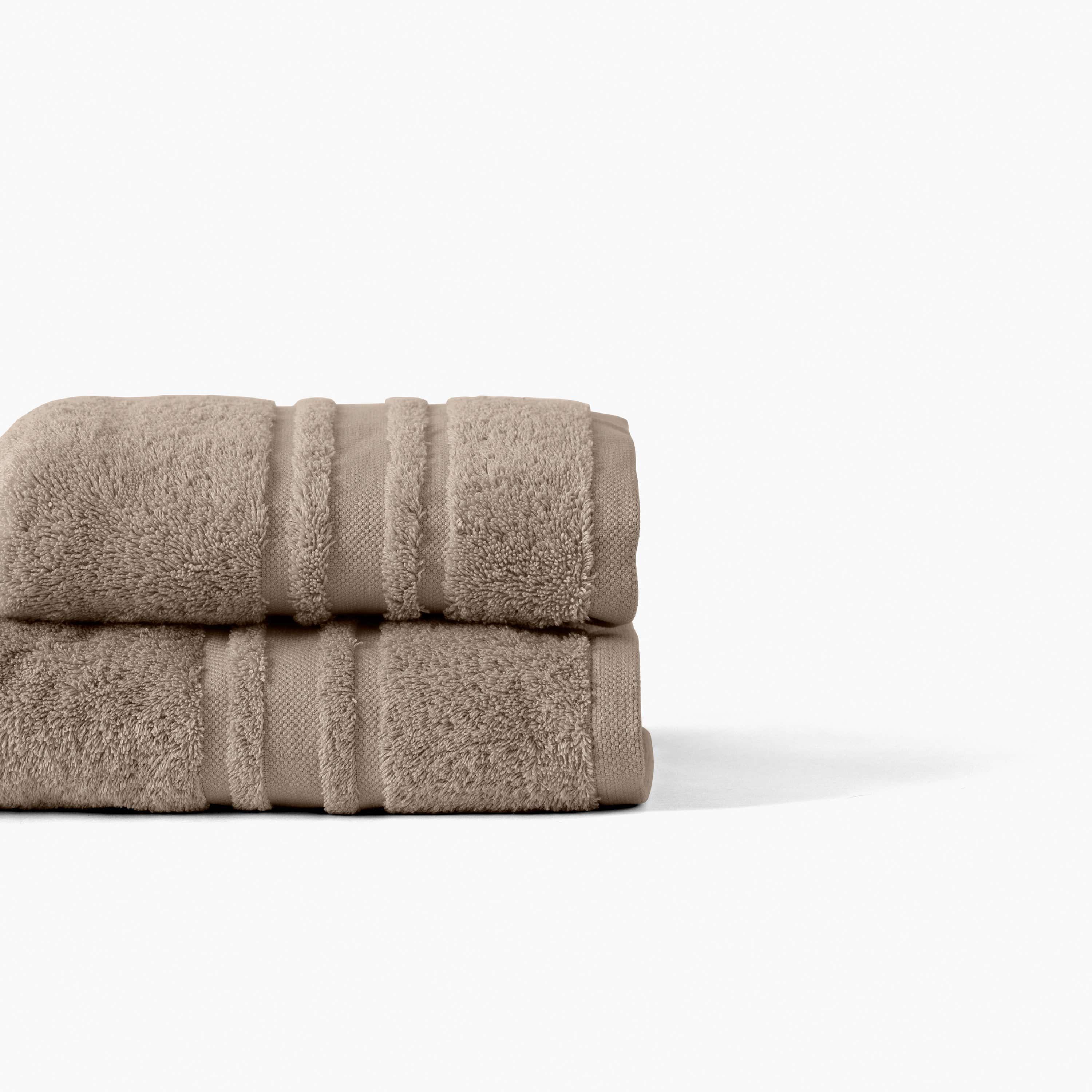Lola II Cotton Bath Towel - Mink