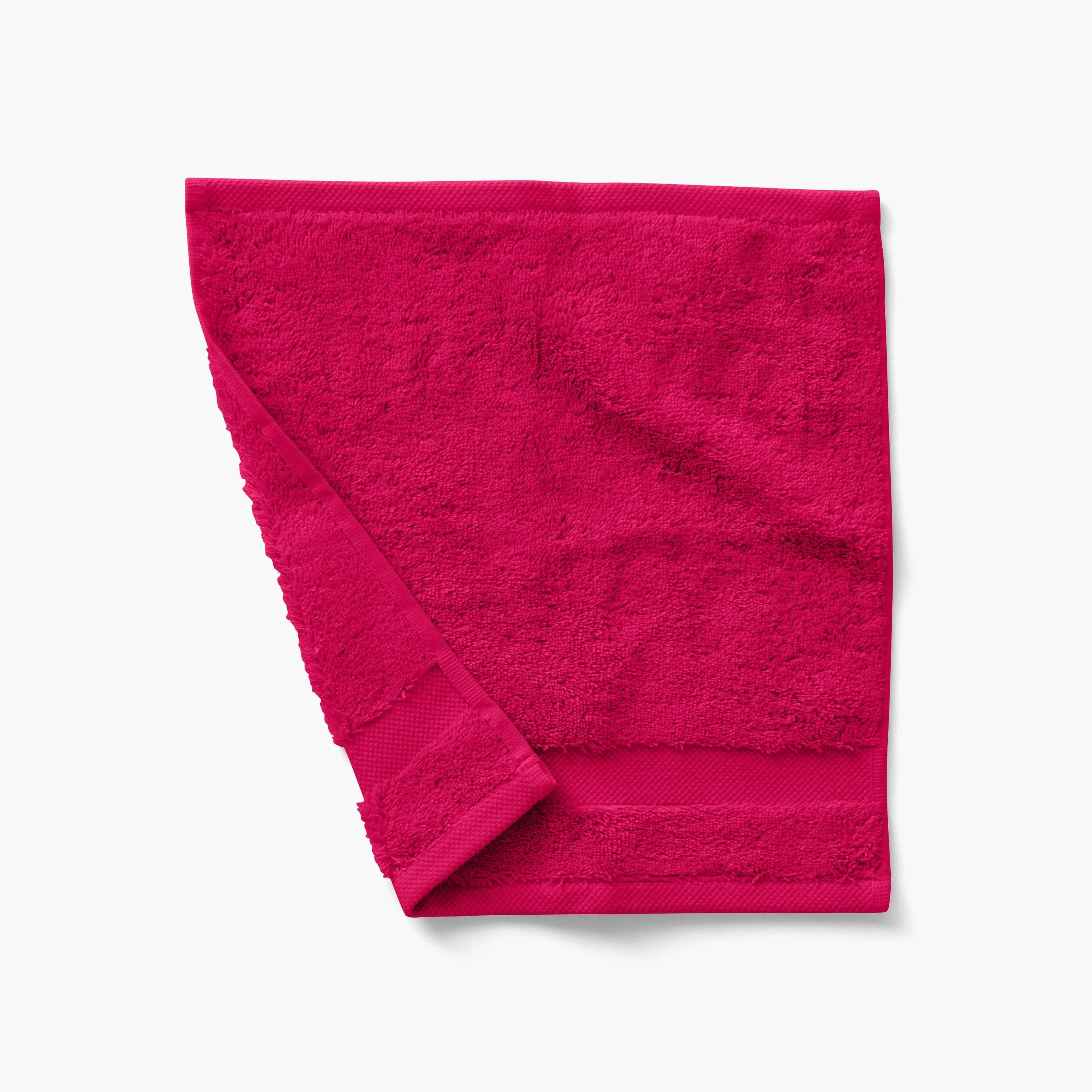 Lola II Cotton Washcloth - Raspberry
