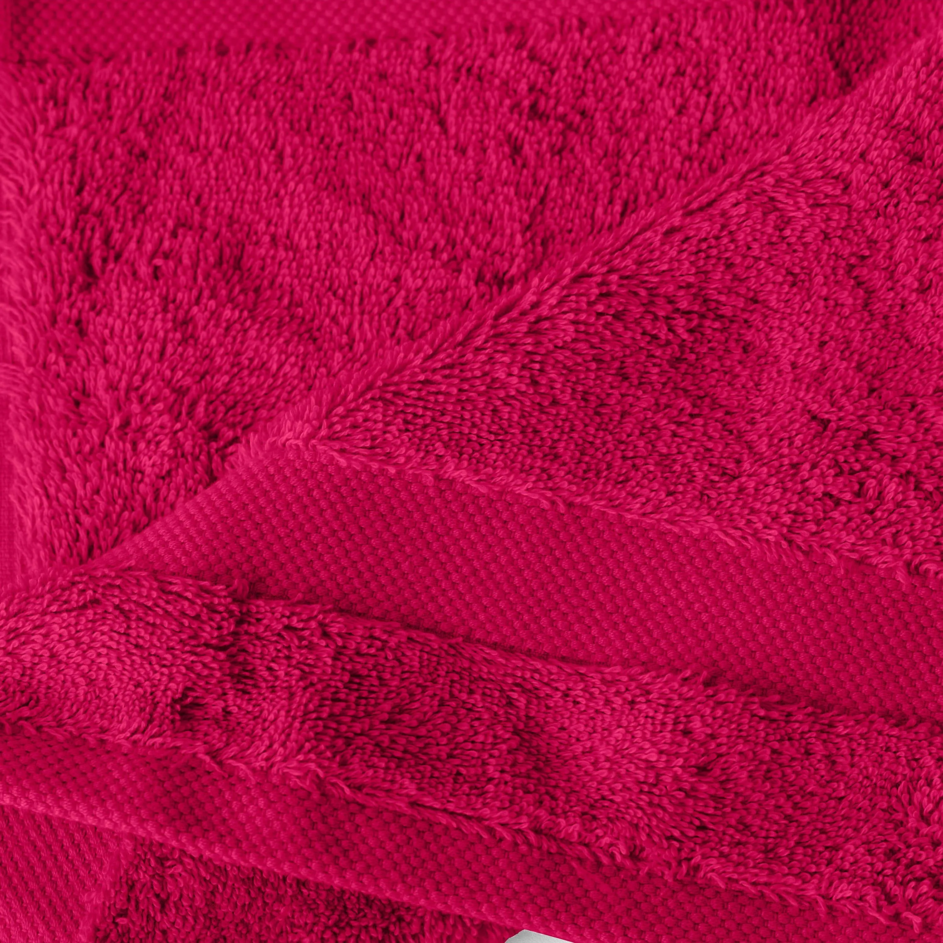 Lola II Cotton Washcloth - Raspberry - Image 3