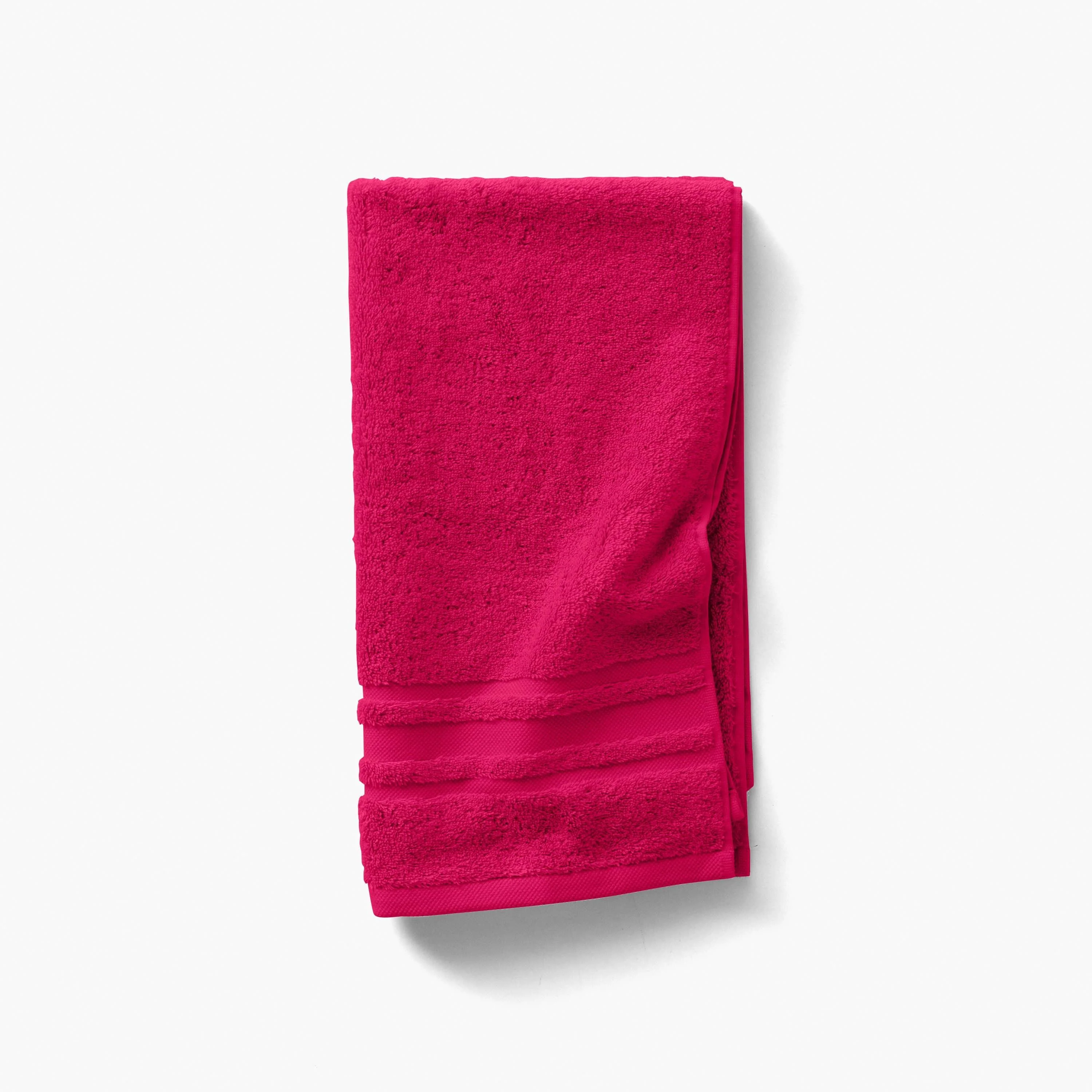 Lola II Cotton Bath Towel - Raspberry