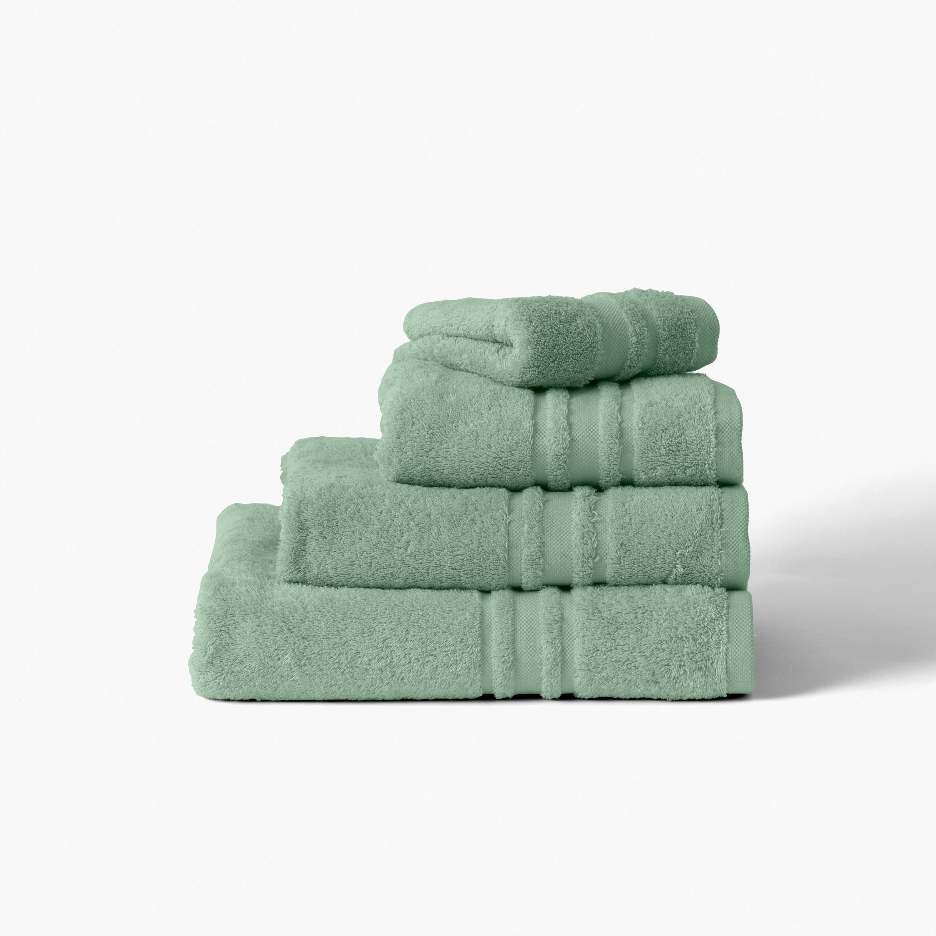 Lola II Cotton Bath Towel - Sage - Image 6