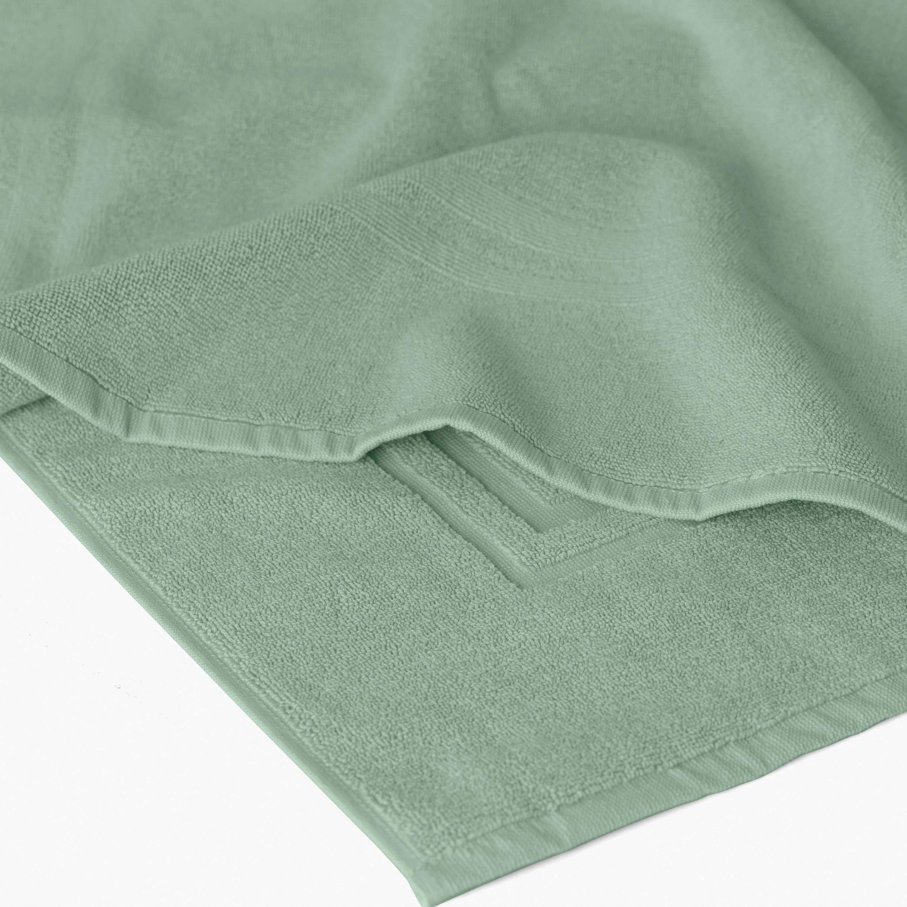 Lola II Cotton Bath Mat - Sage - Image 5
