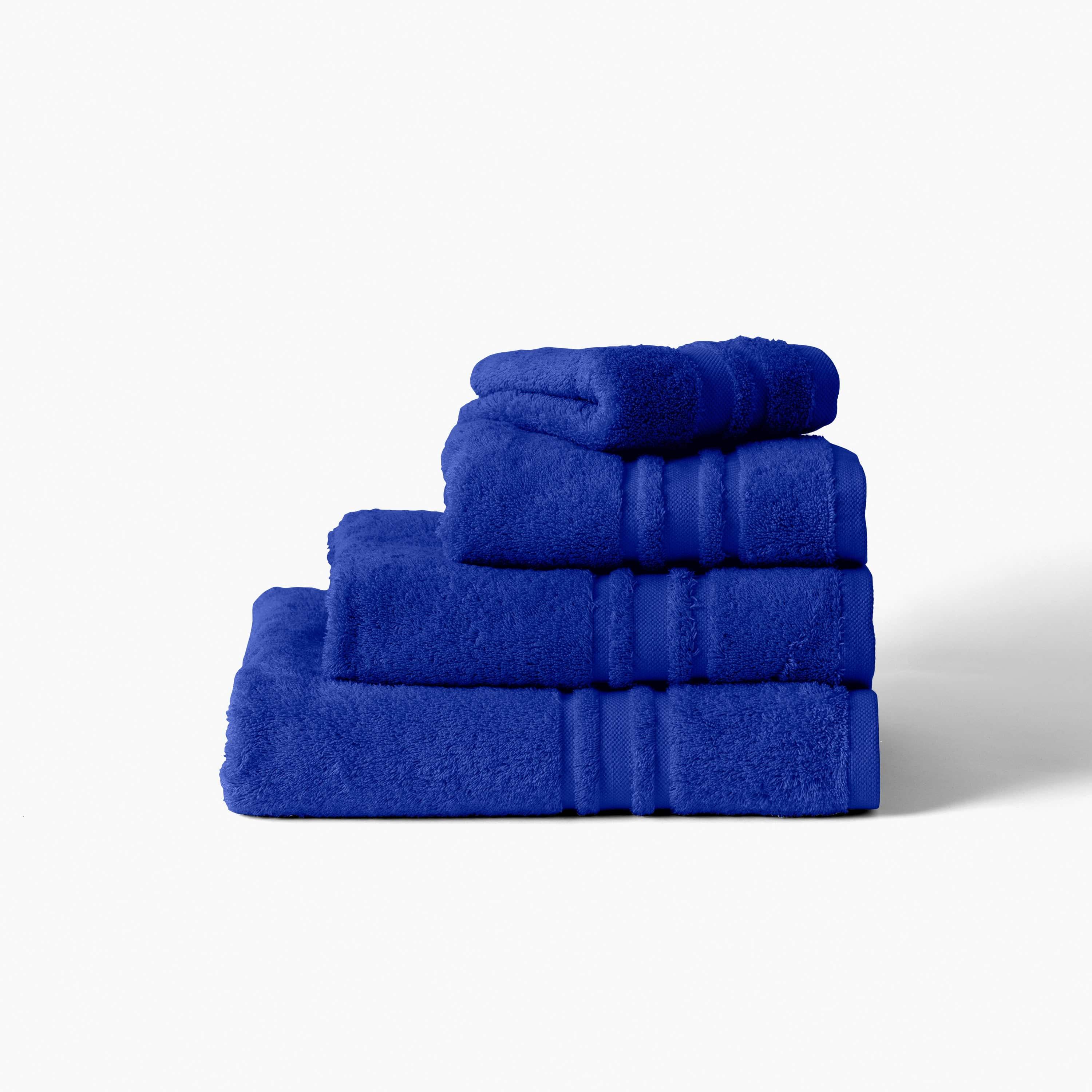 Lola II Cotton Towel Set - Cobalt