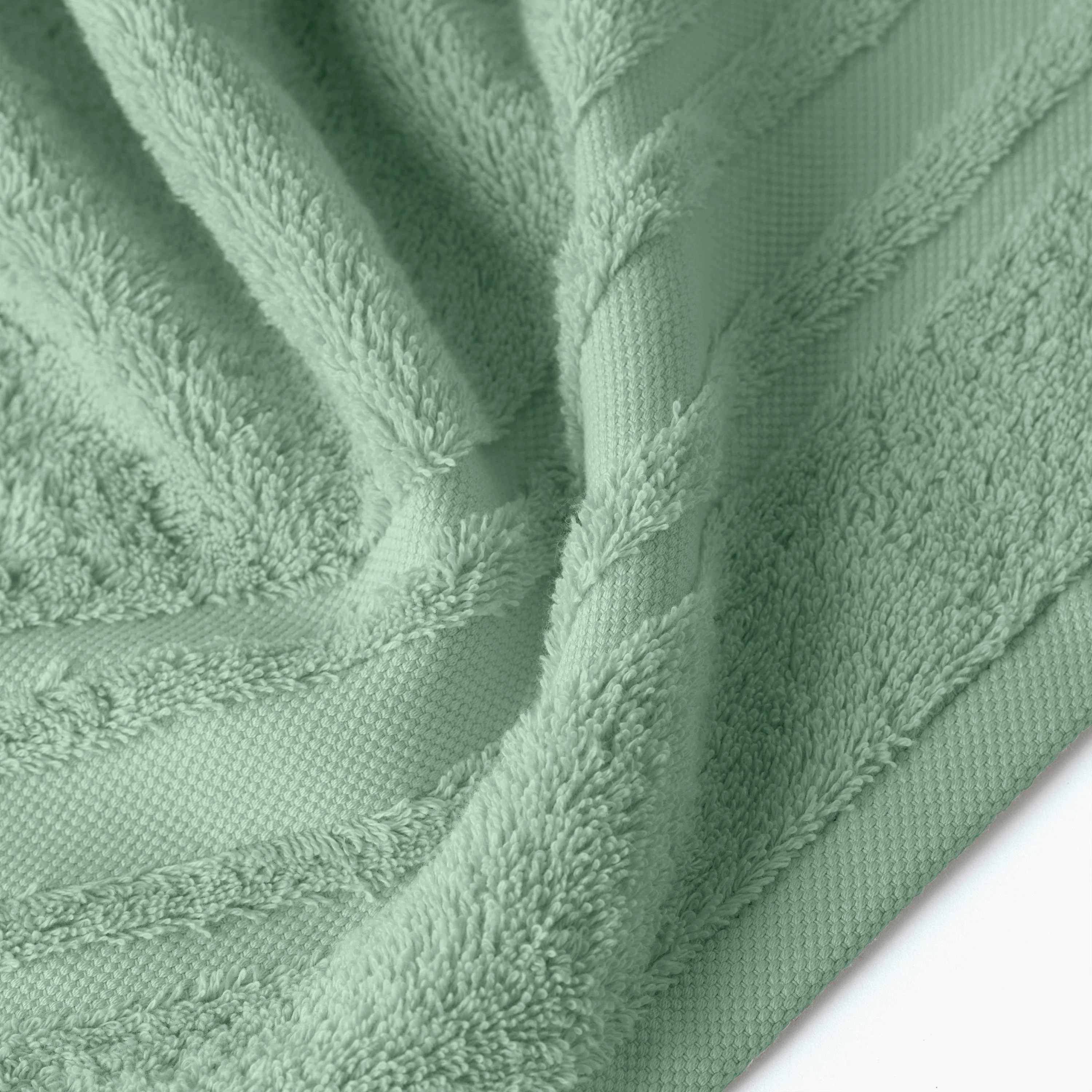 Lola II Cotton Towel Set - Sage - Image 6