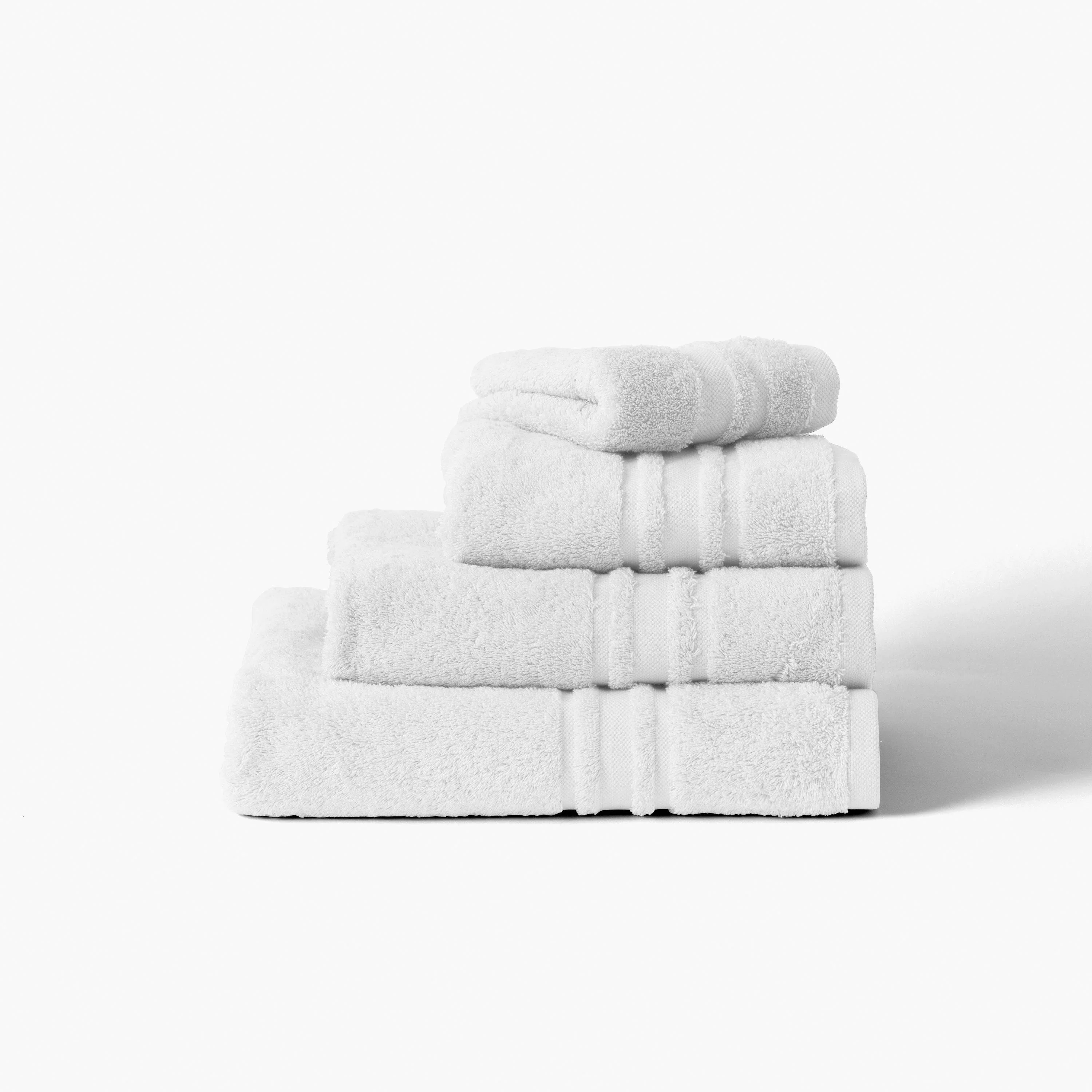 Lola II Cotton Towel Set - White