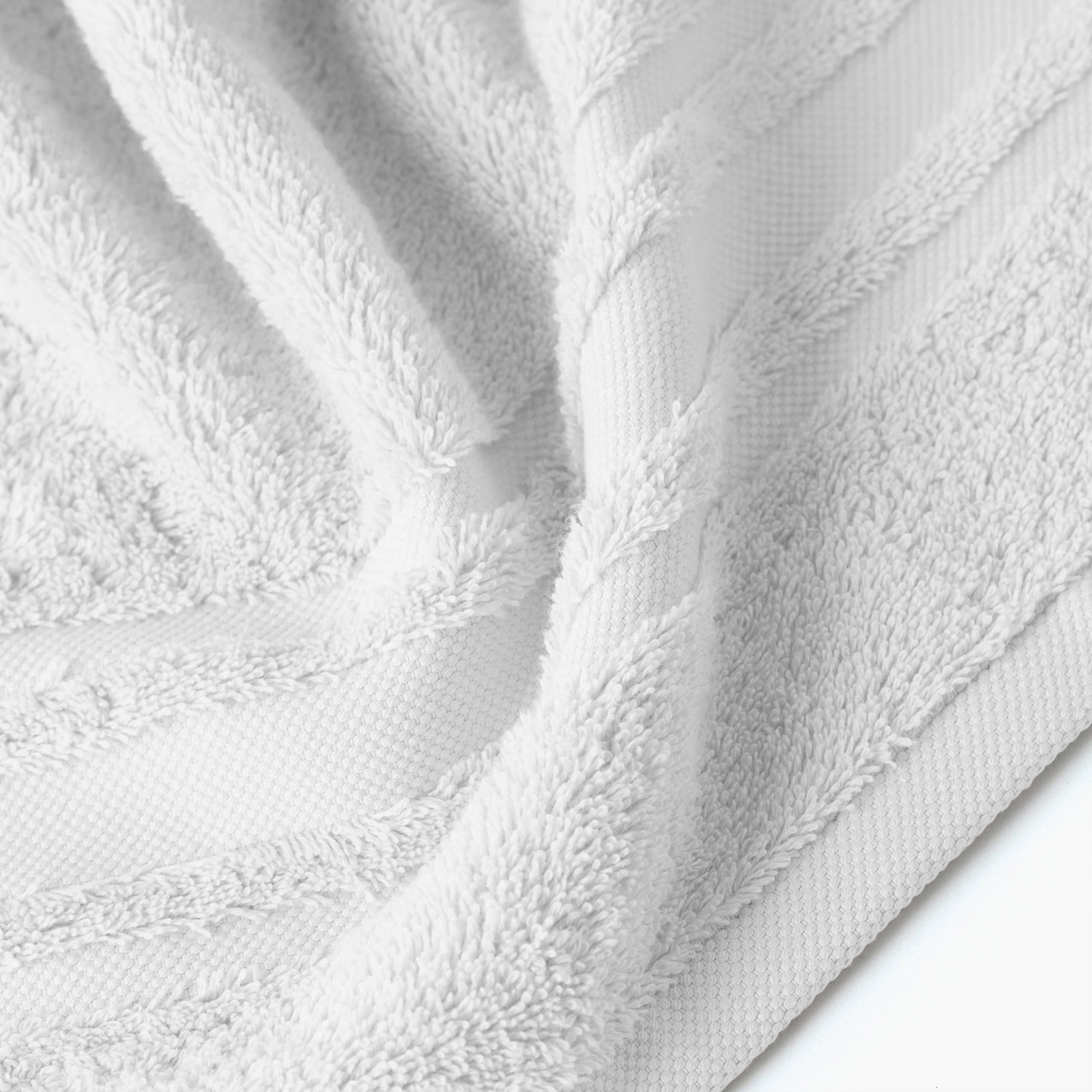 Lola II Cotton Towel Set - White - Image 2
