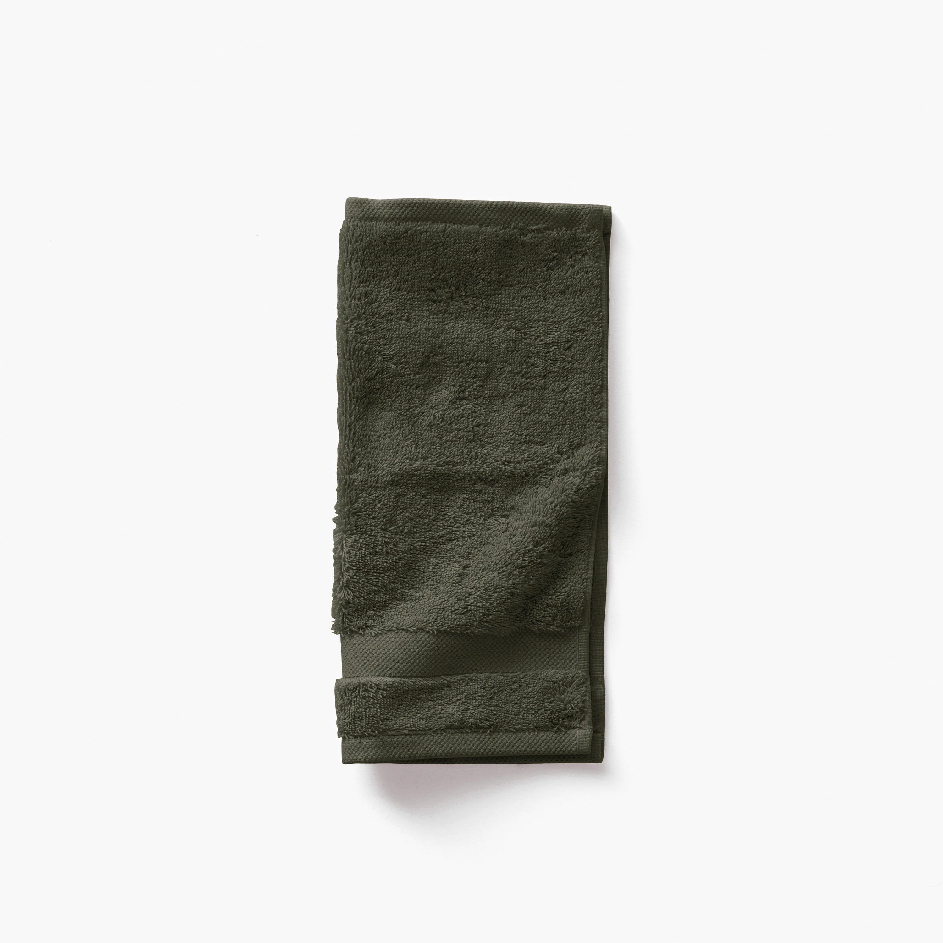 Lola II Cotton Washcloth - Khaki Green - Image 2