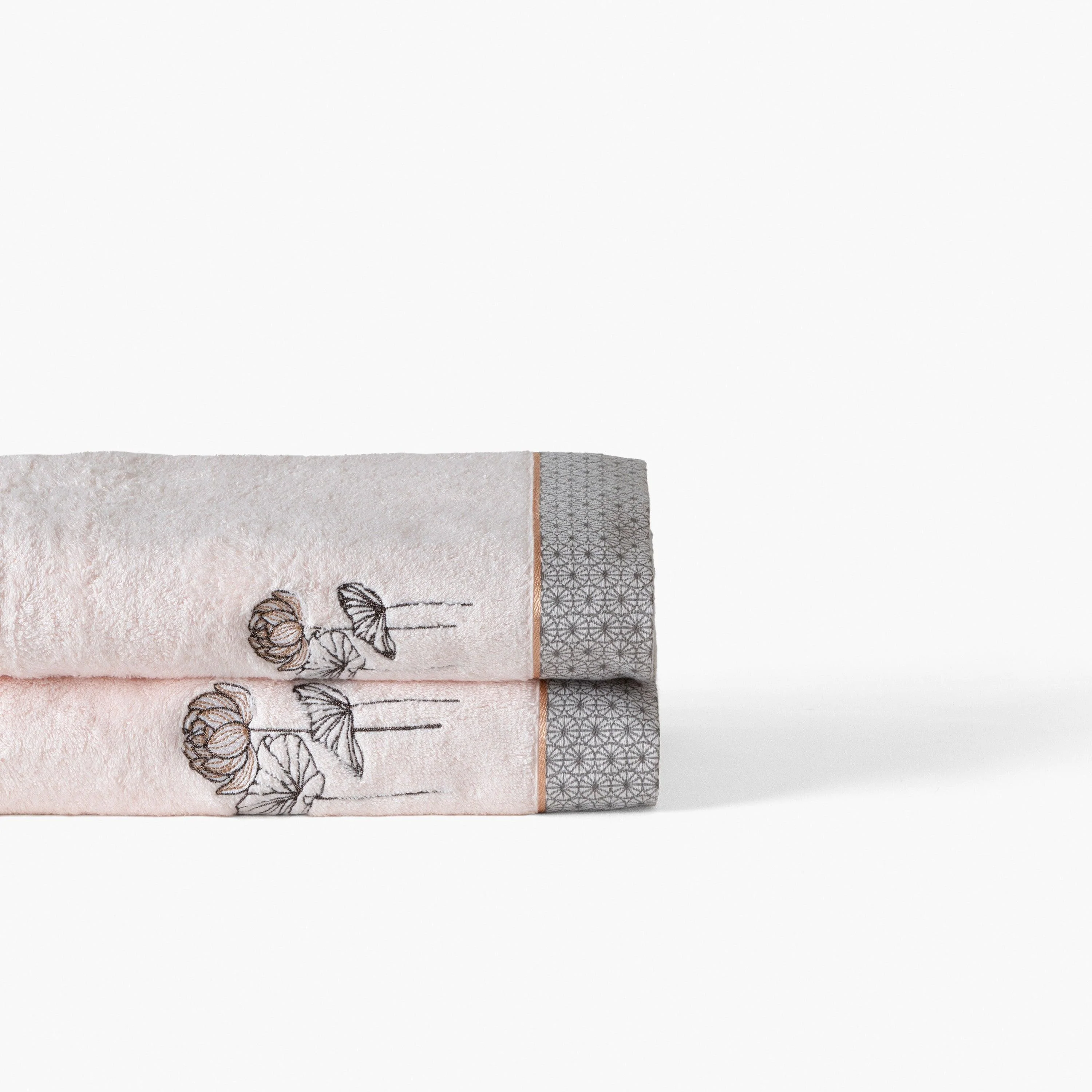 Lotus Pink Cotton Bath Towel - Image 6