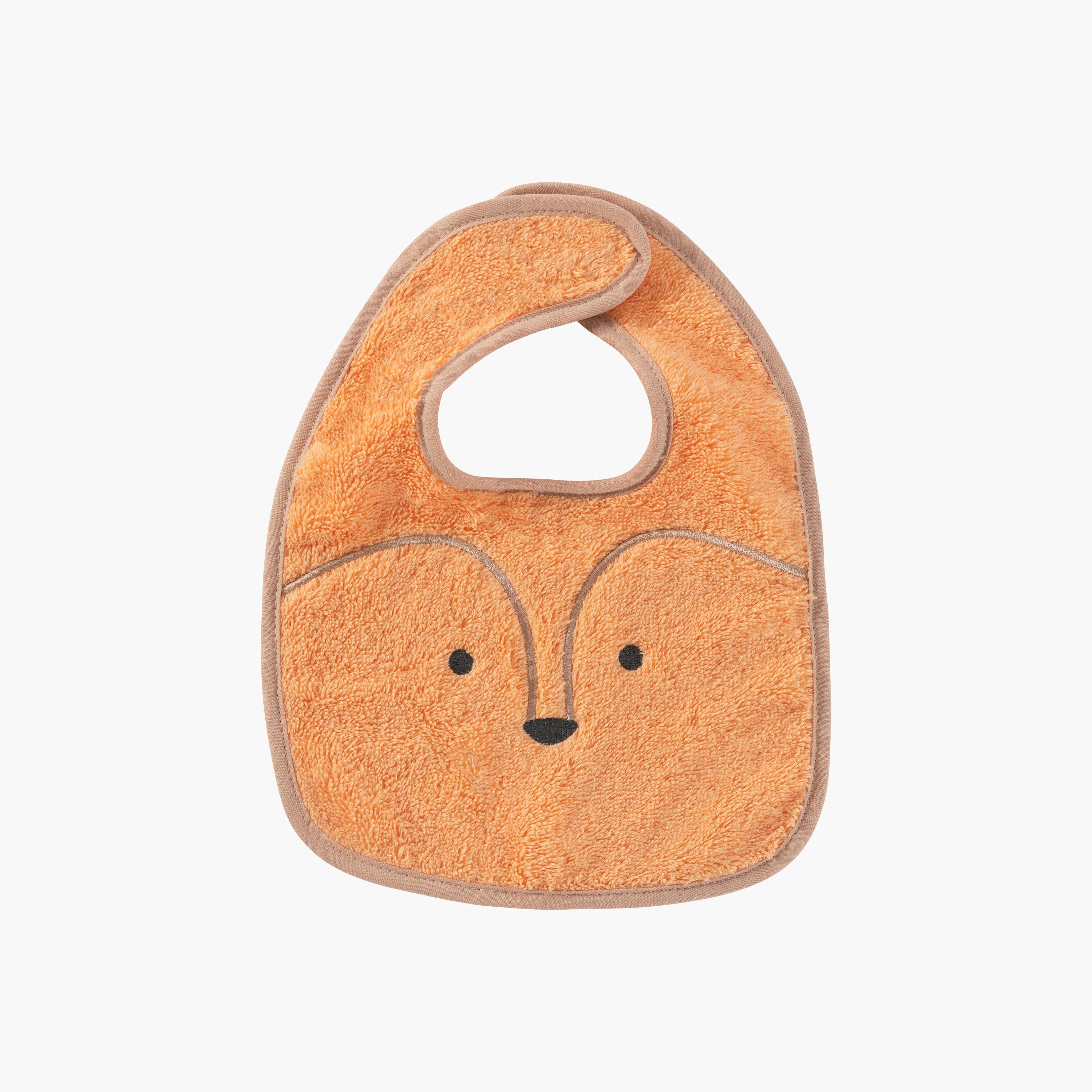 Mini Cotton Bib Noisette Orange