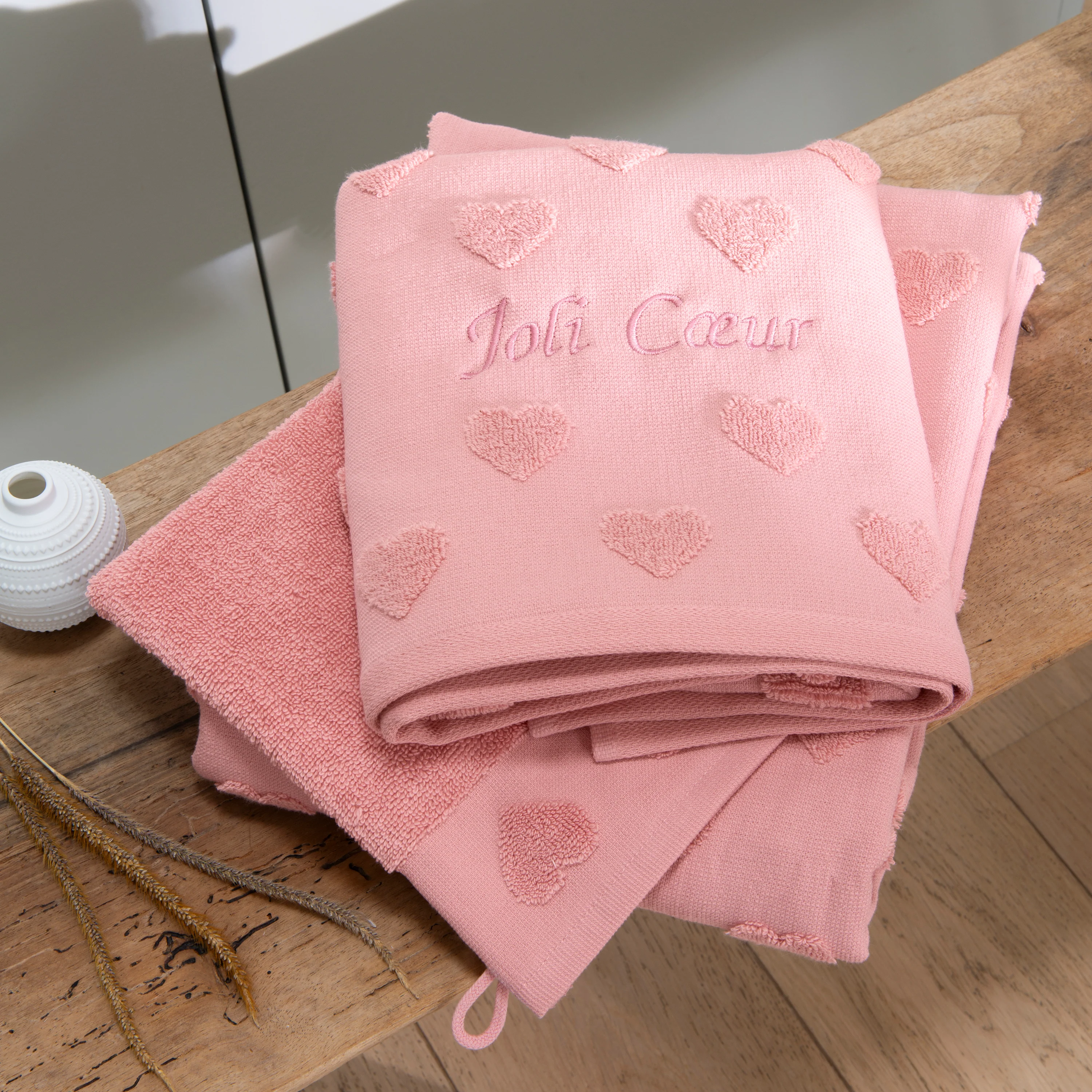 Monjour Cotton Bath Glove - Sorbet - Image 5