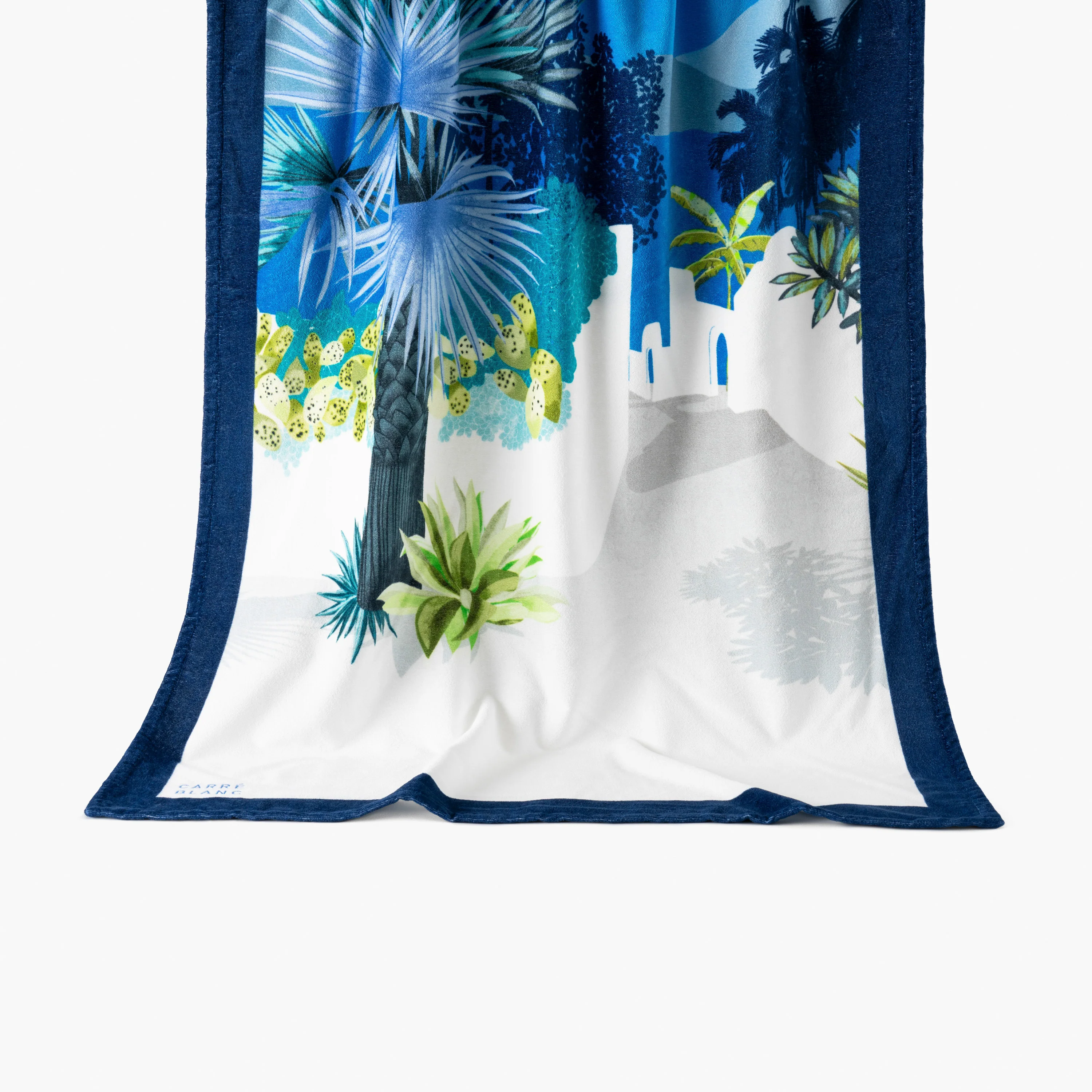 Naoussa Cotton Beach Towel - Blue