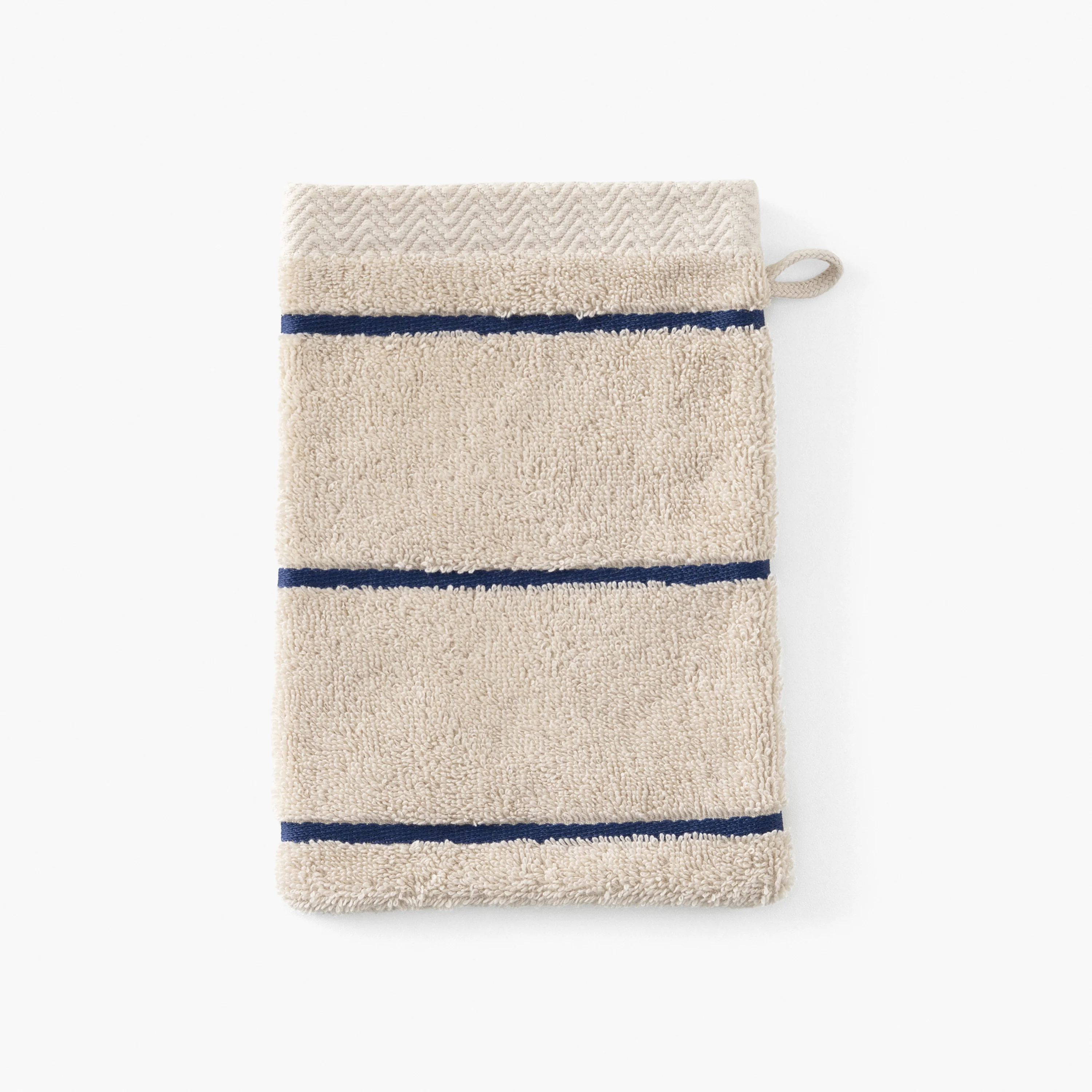 Naoussa Cotton Bath Glove - Chalk