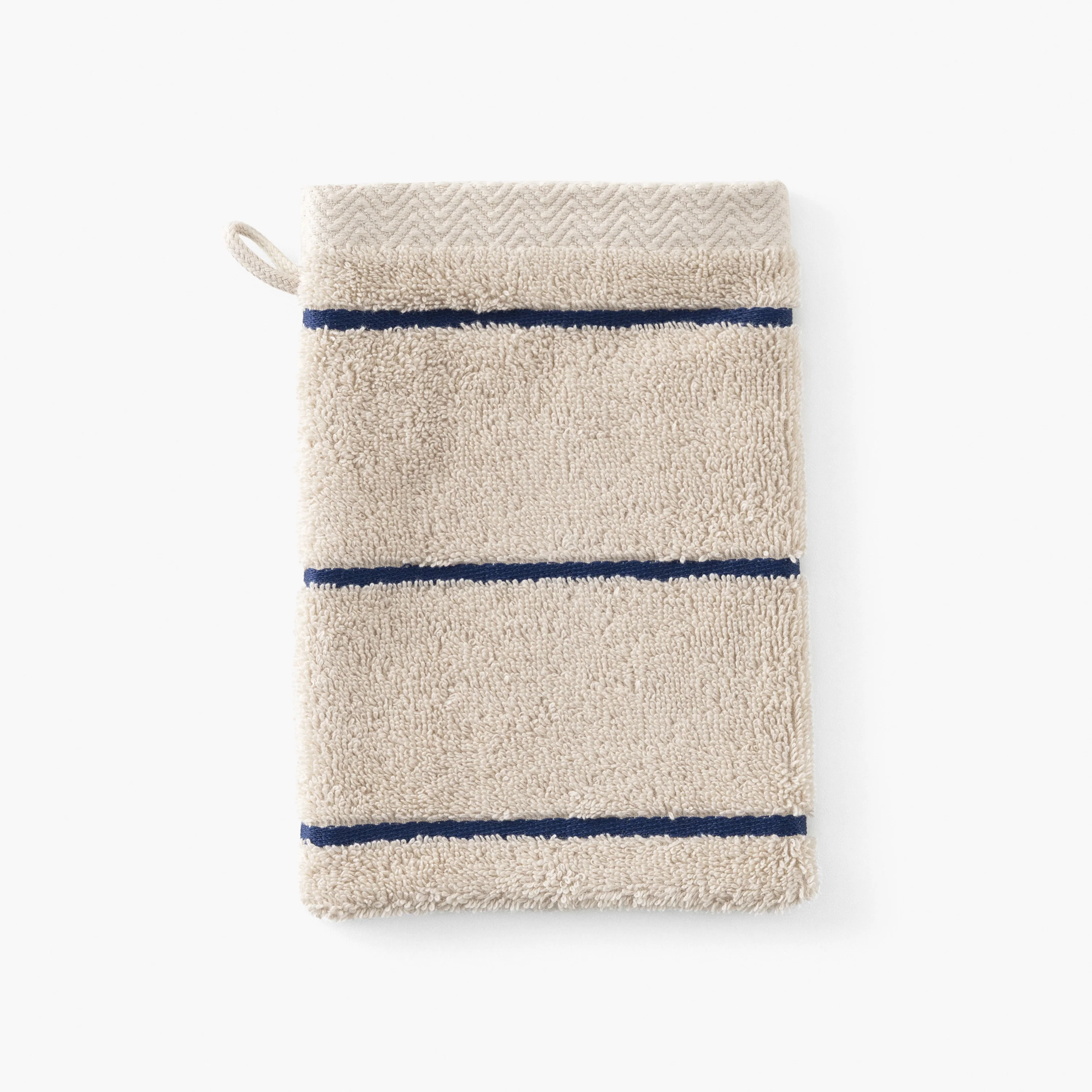 Naoussa Cotton Bath Glove - Chalk - Image 2