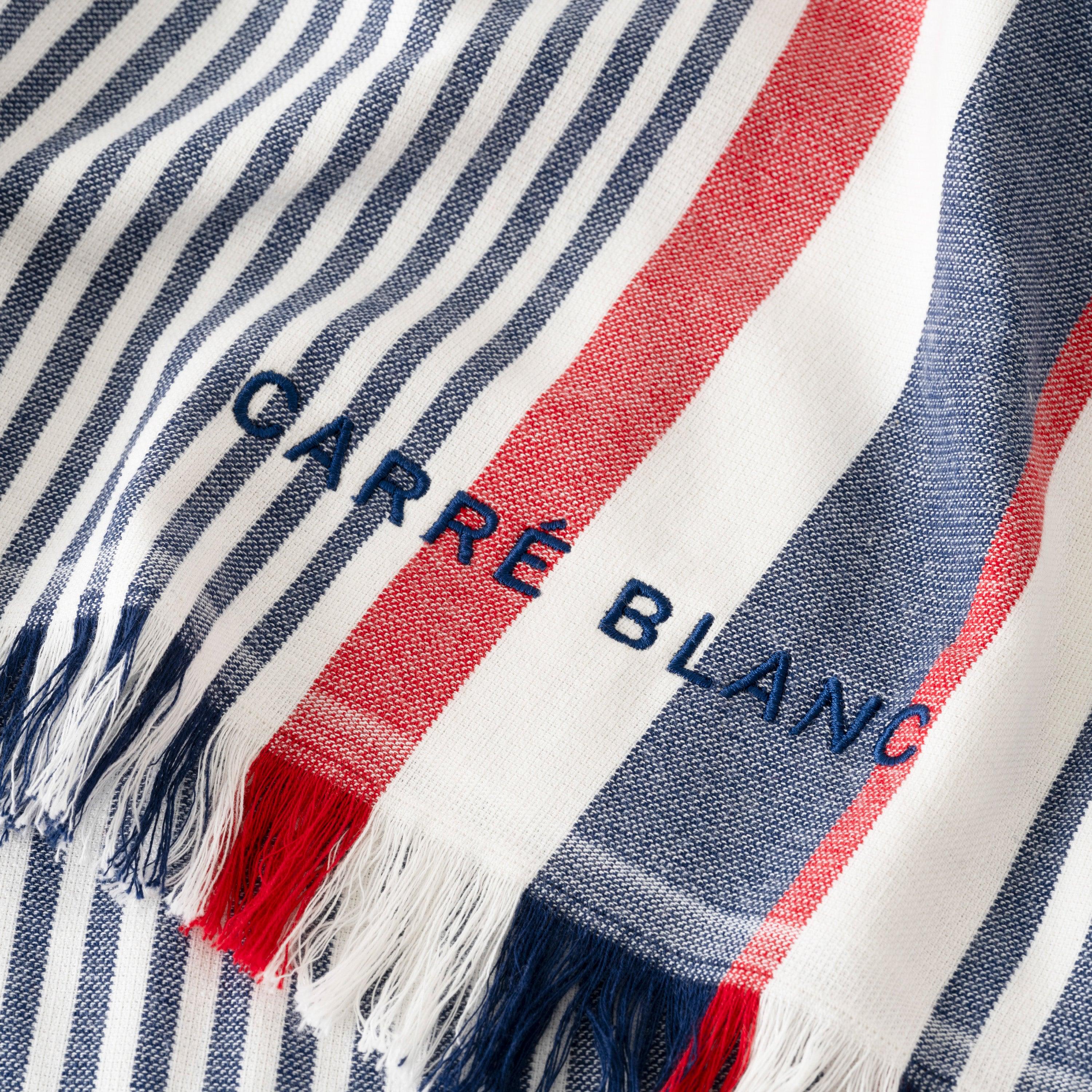 Naval Cotton Turkish Beach Towel - Image 3