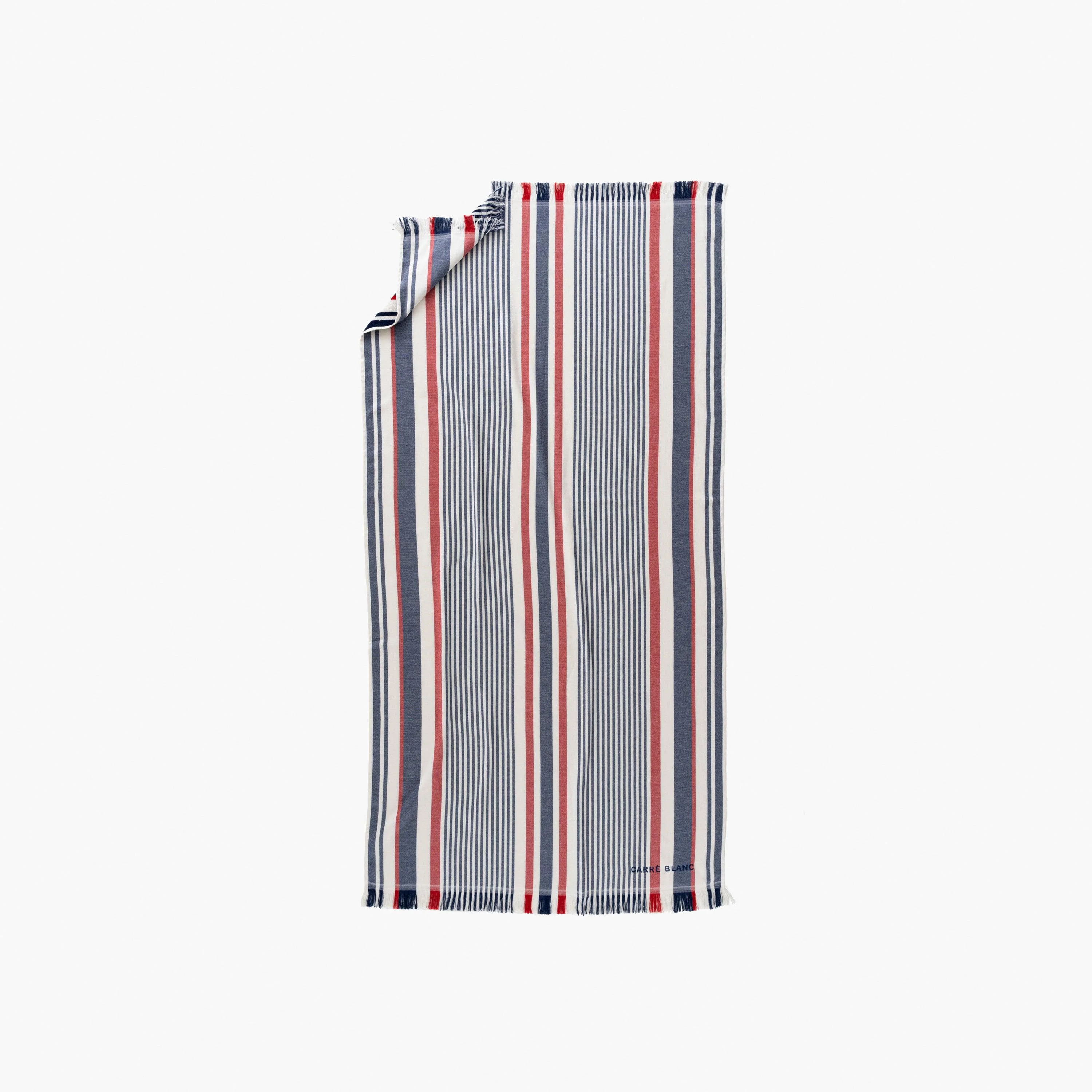 Naval Cotton Turkish Beach Towel - Image 4