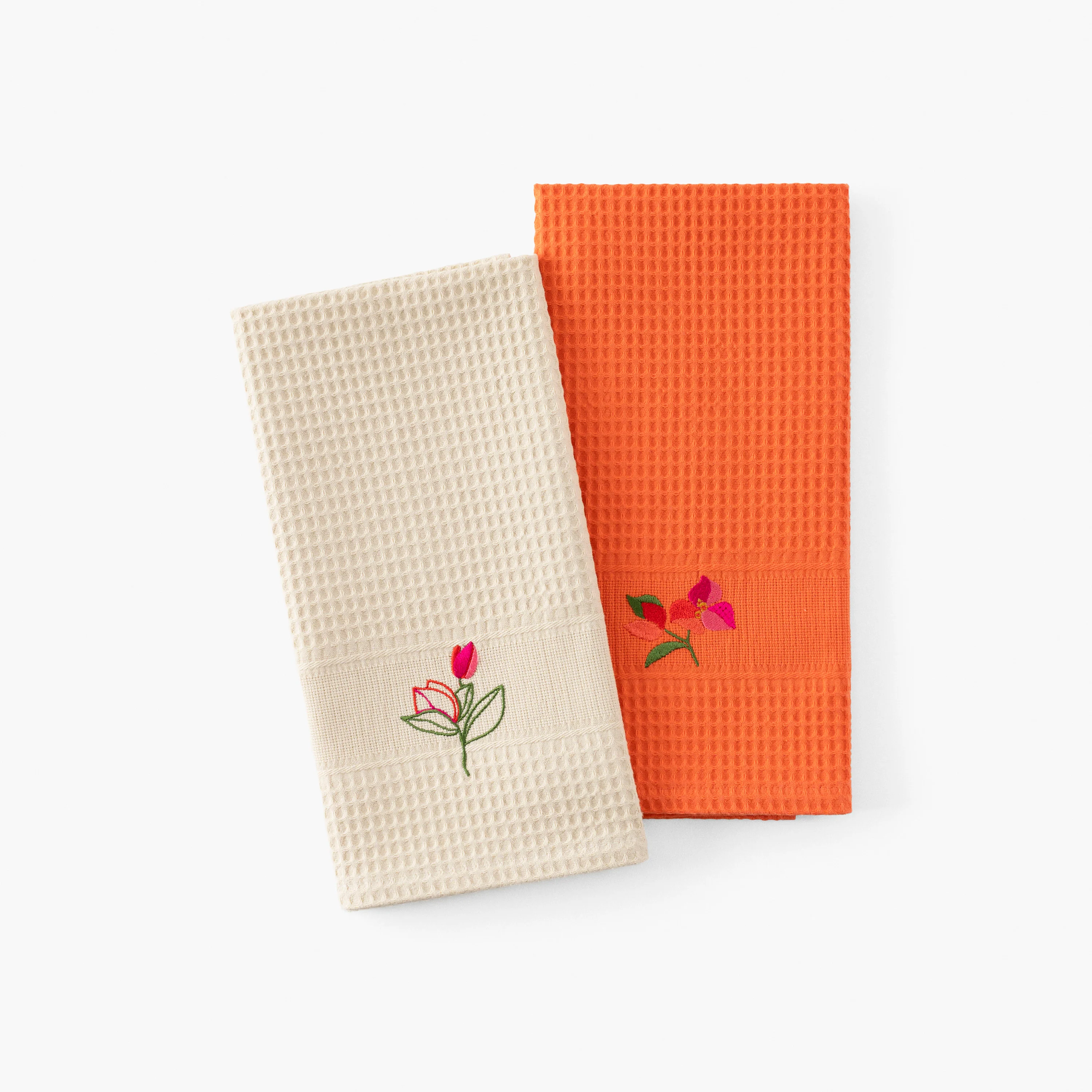 Nectar Cotton Tea Towel - Beige - Image 6