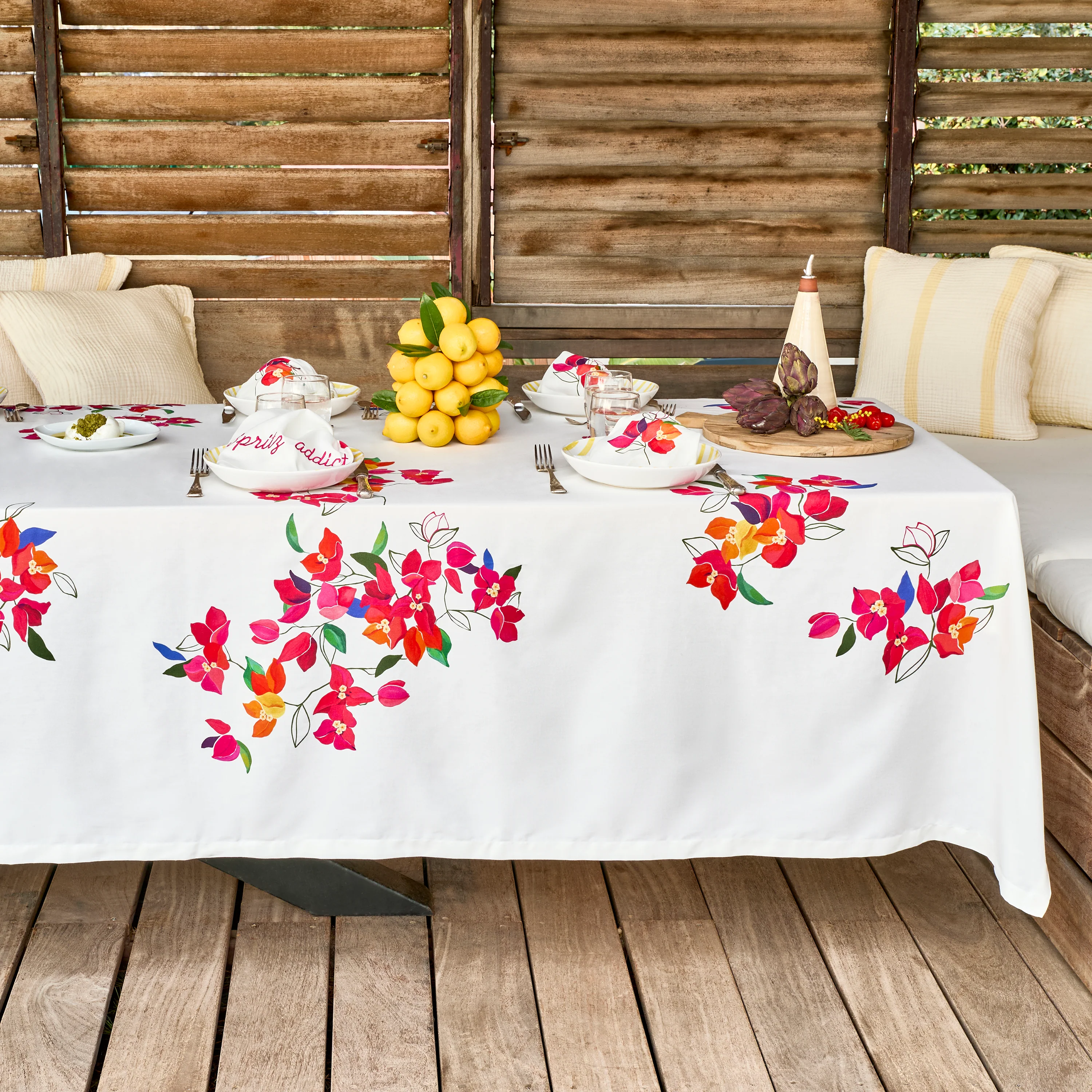 Nectar Cotton Kitchen Tablecloth - Beige