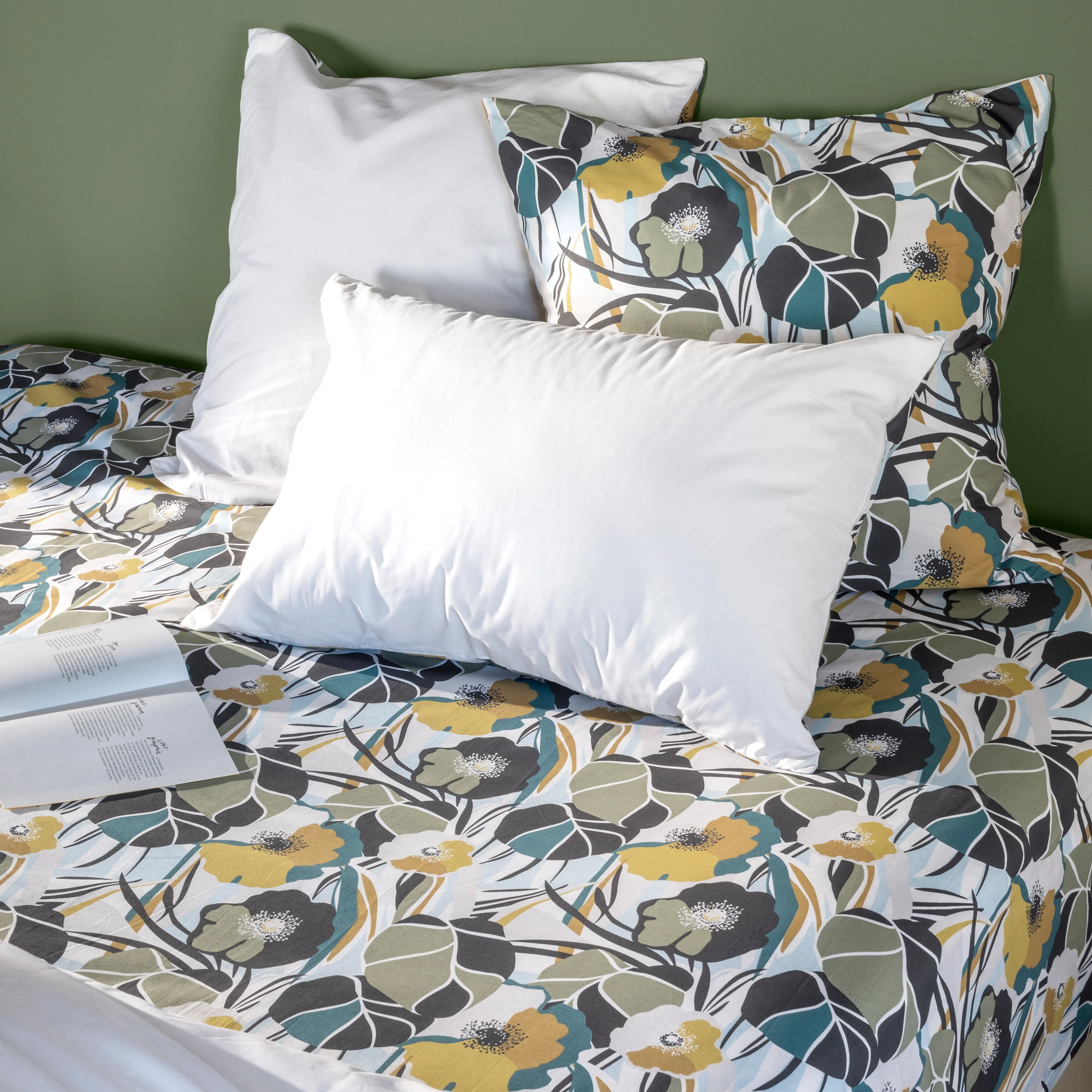 Neo Cotton Fitted Sheet - Floral - Image 2