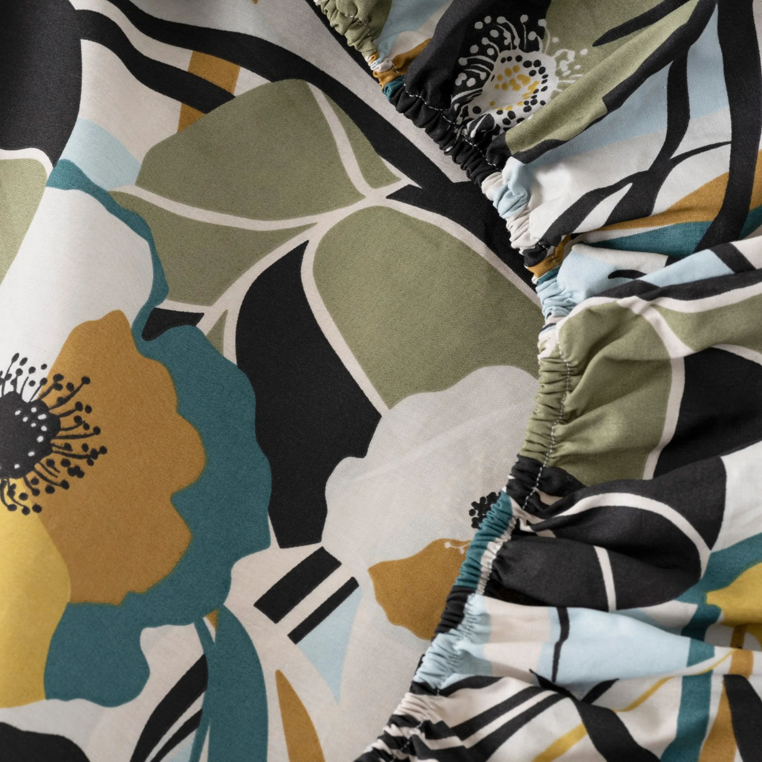 Neo Cotton Fitted Sheet - Floral - Image 3