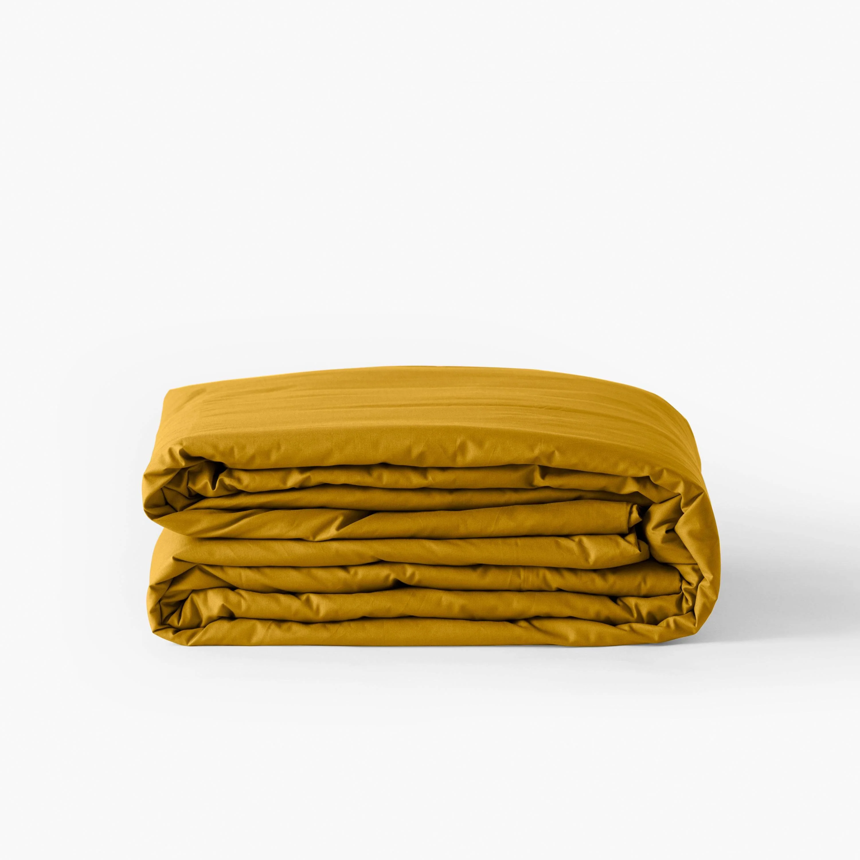 Neo Cotton Percale Duvet Cover - Curry