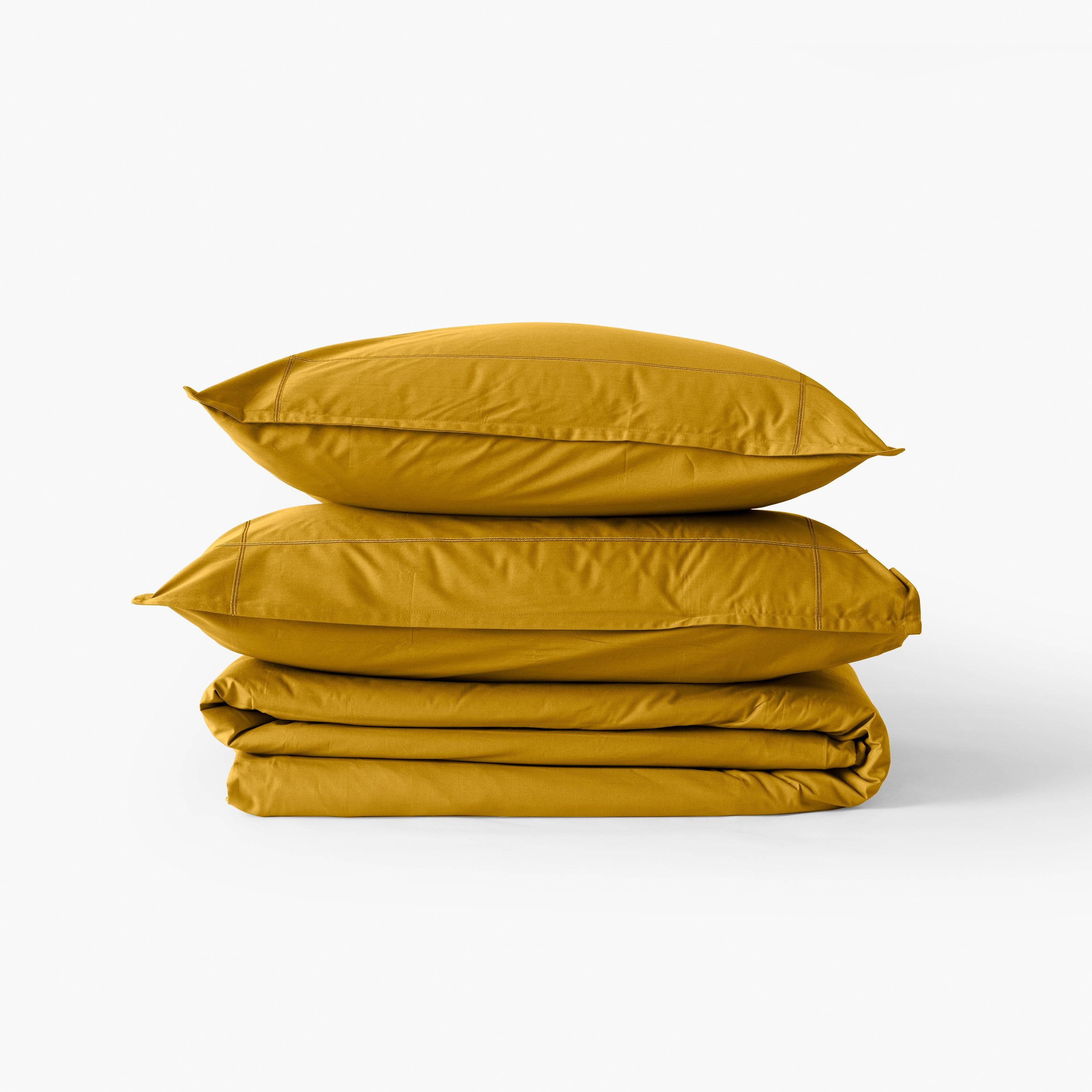 Neo Cotton Percale Duvet Cover - Curry - Image 2