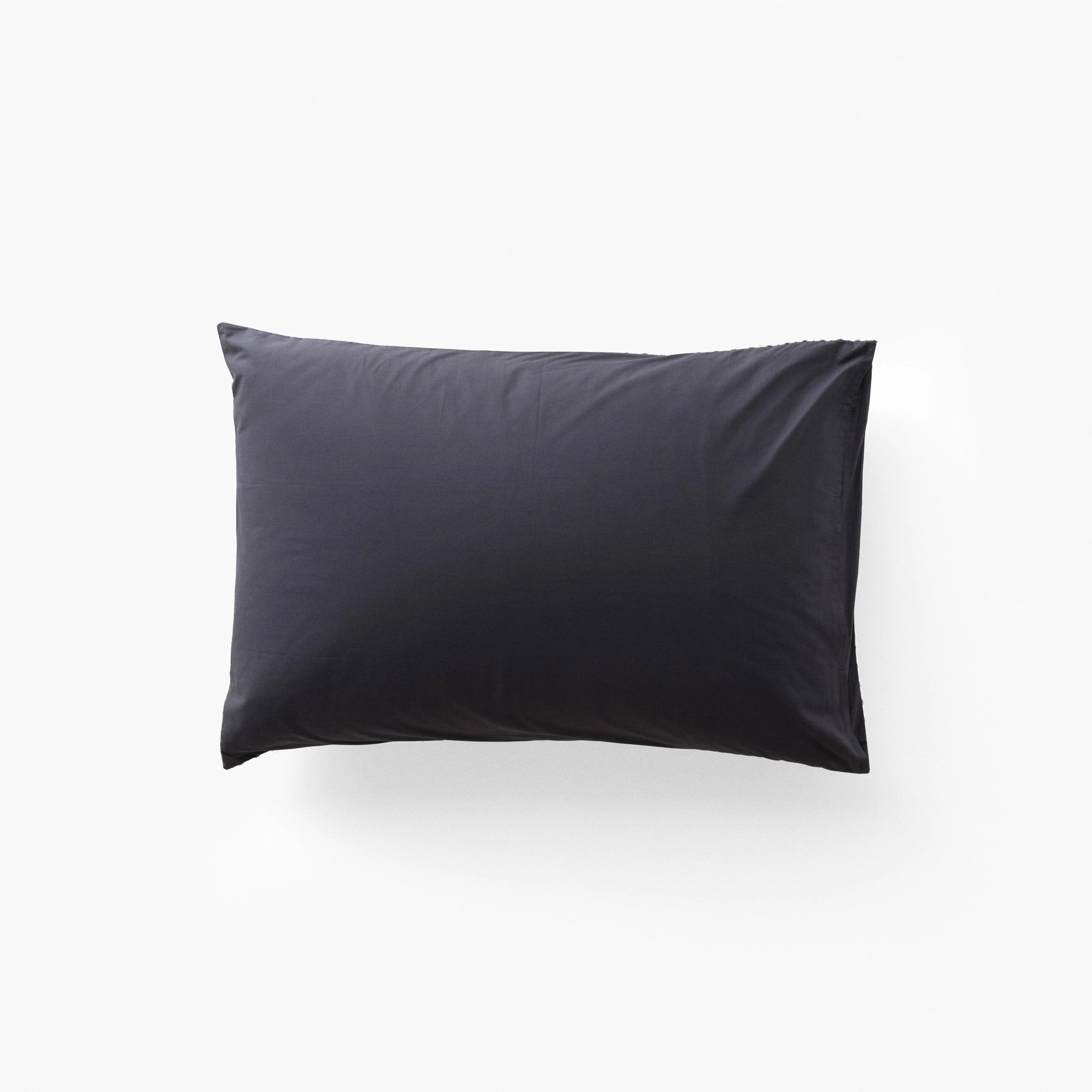 Neo Rectangular Cotton Percale Pillowcase - Geometric Anthracite - Image 2
