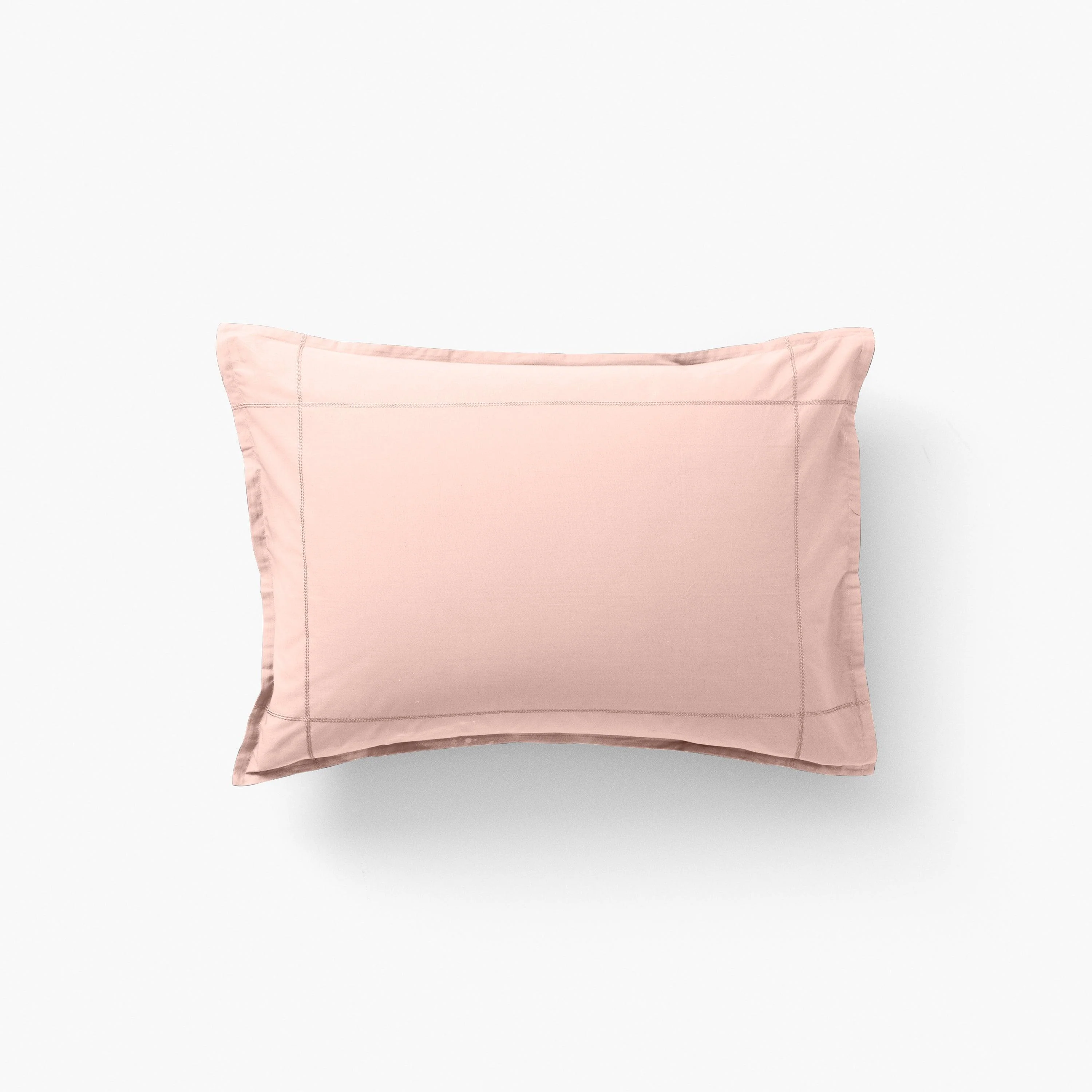 Neo Rectangular Cotton Percale Pillowcase - Peach