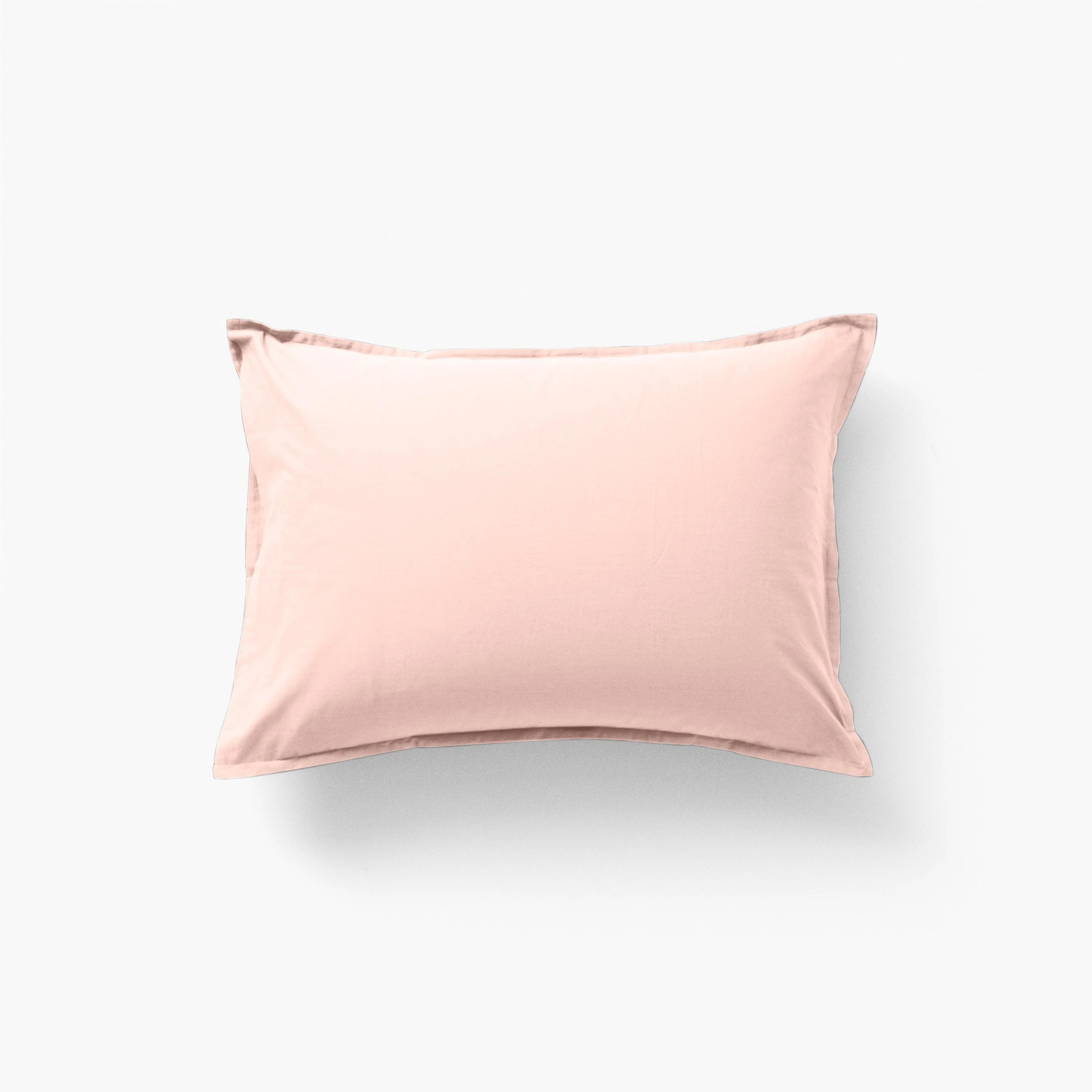 Neo Rectangular Cotton Percale Pillowcase - Peach - Image 2