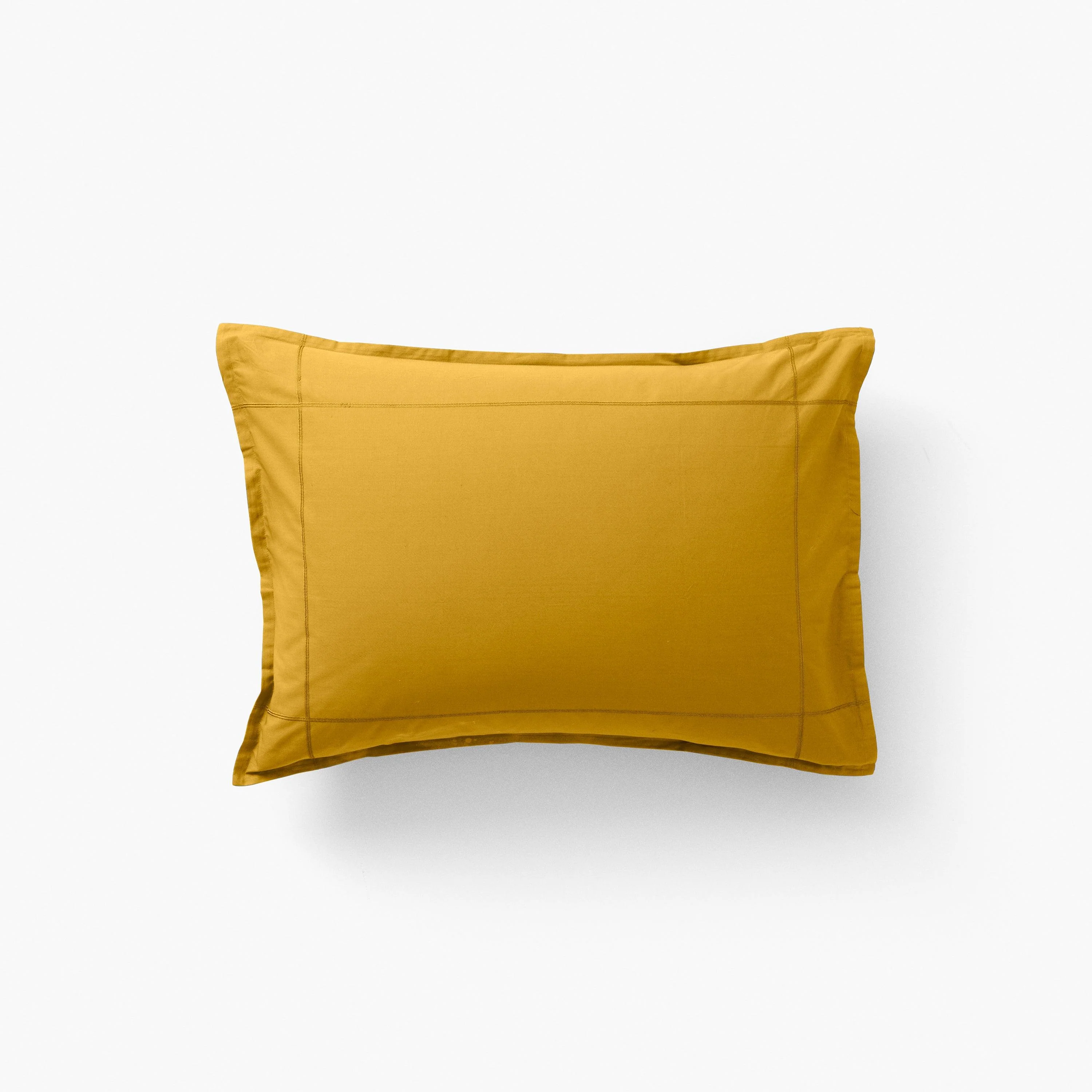Neo Rectangular Cotton Percale Pillowcase - Curry - Image 4