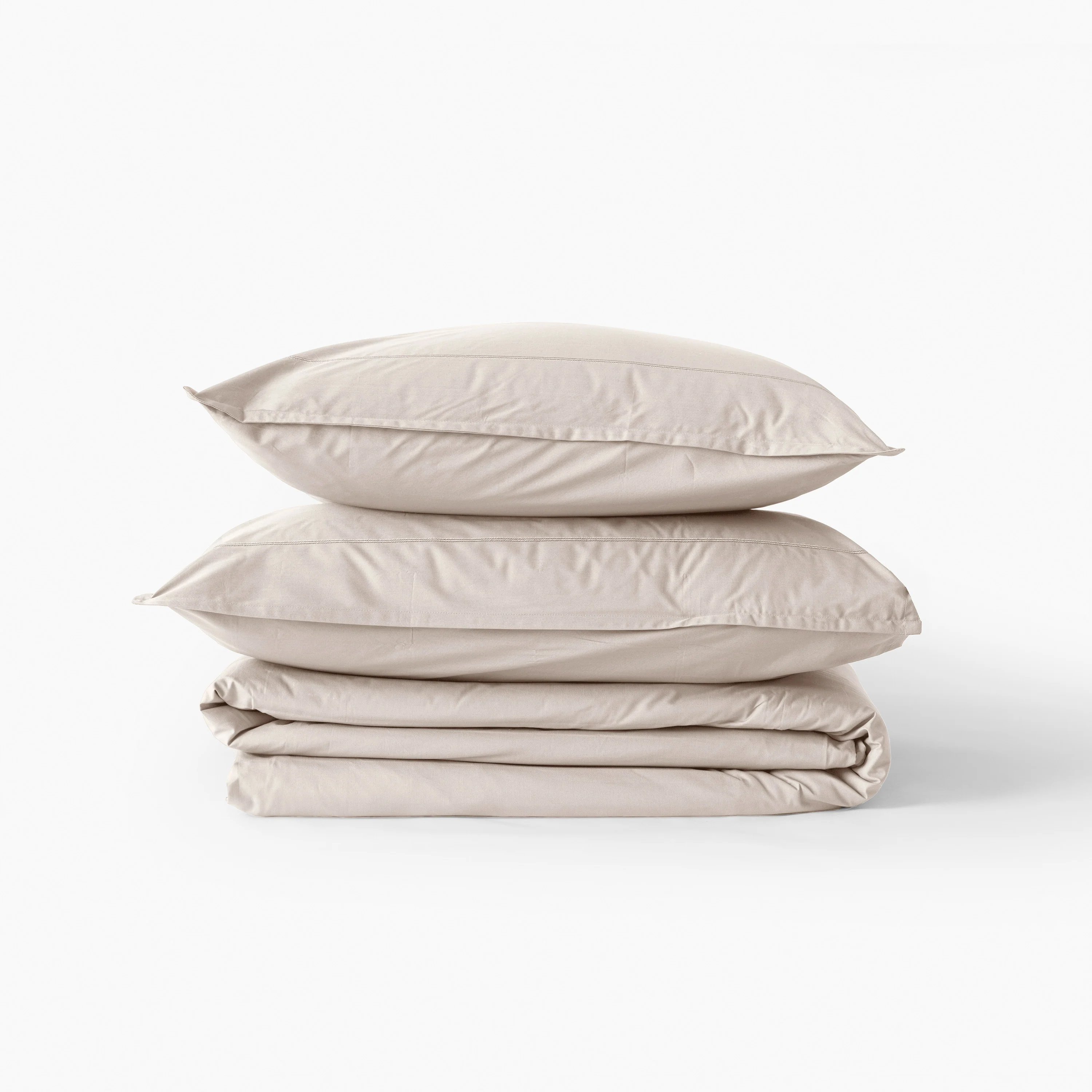 Neo Square Cotton Pillowcase - Beige - Image 4