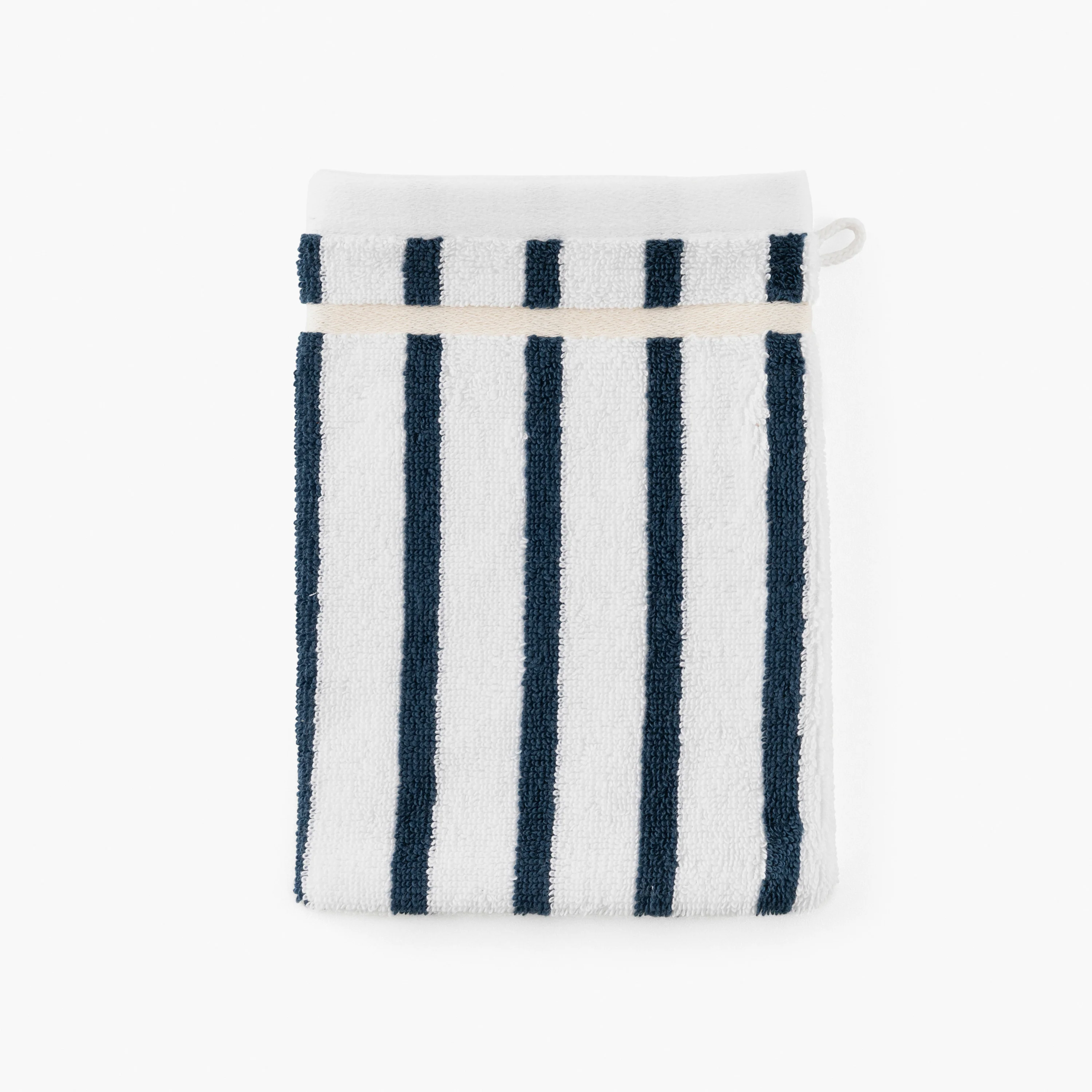 O Douce Organic Cotton Bath Glove - White