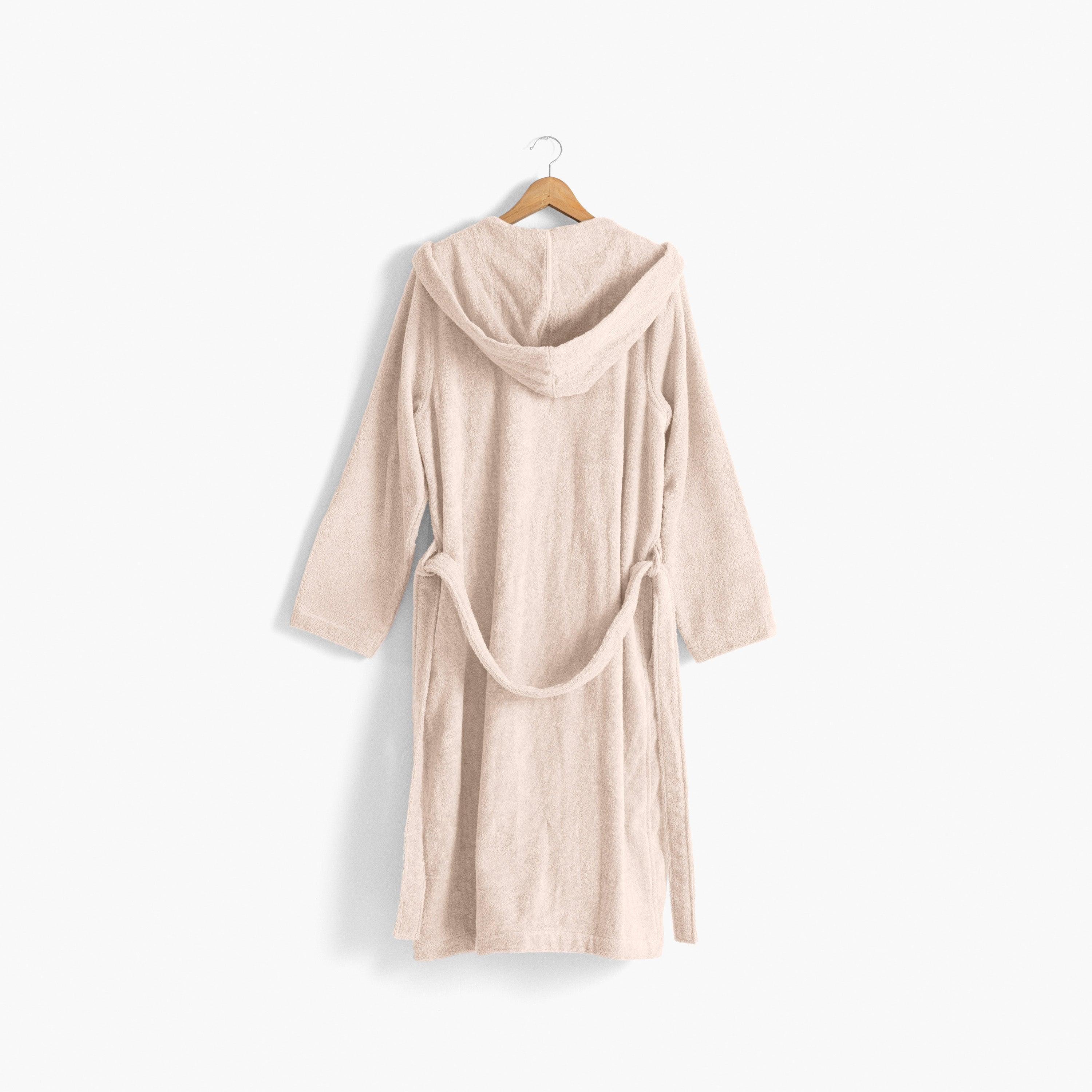 Osmose Men's Hooded Organic Cotton Bathrobe - Natural - Image 3