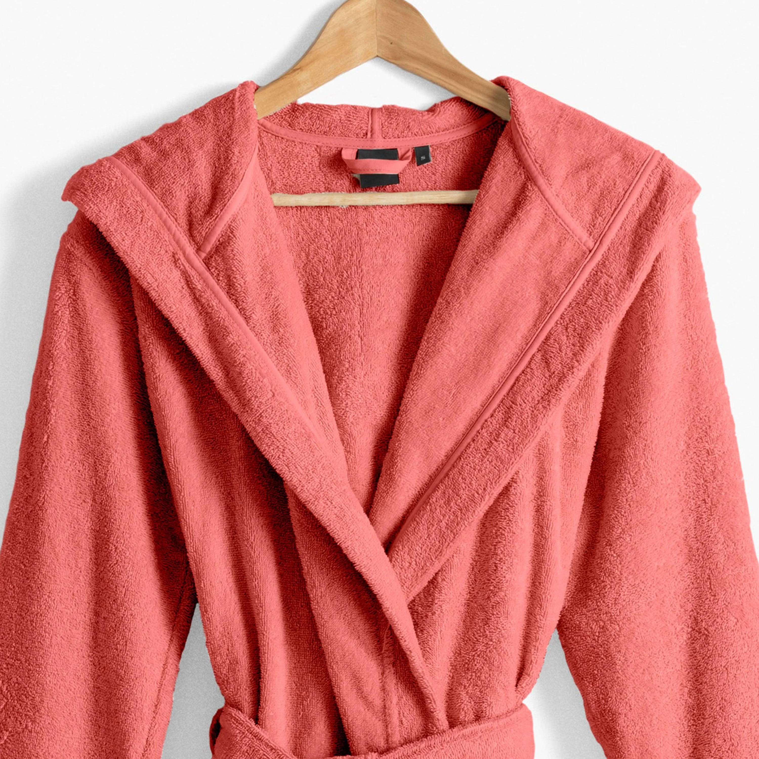 Osmose Women's Hooded Organic Cotton Bathrobe - Petal - Image 4