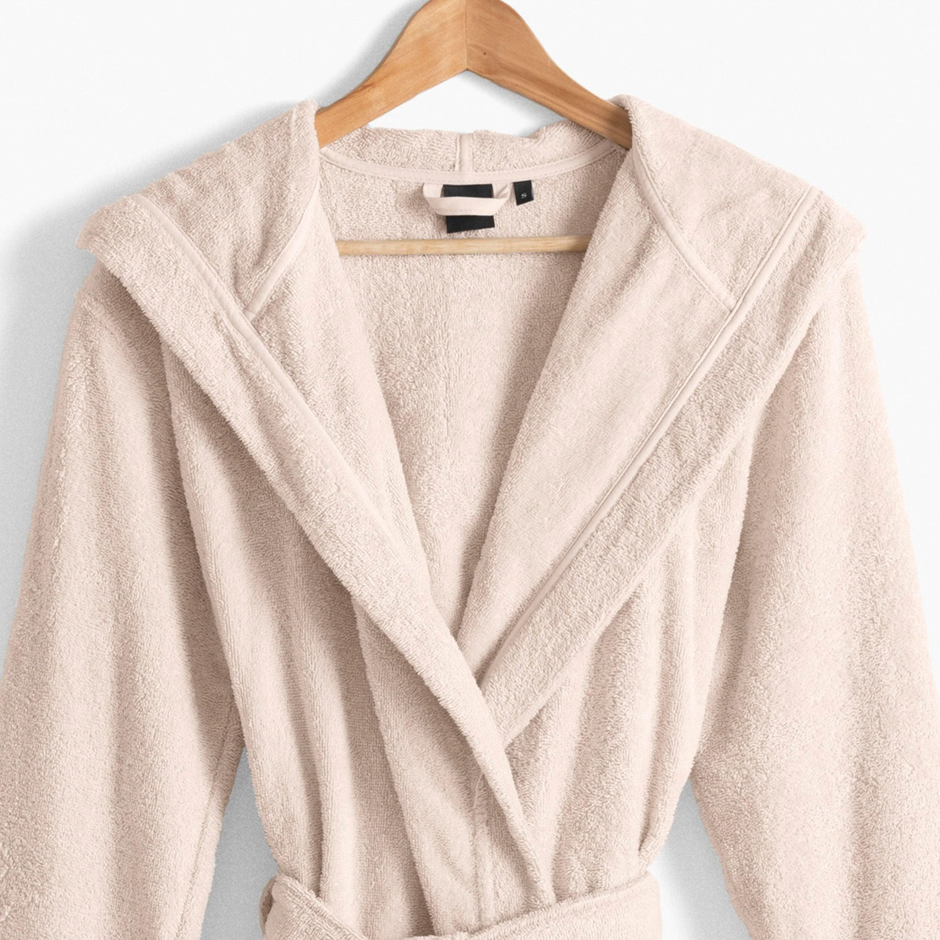 Osmose Women's Hooded Organic Cotton Bathrobe - Natural - Image 4