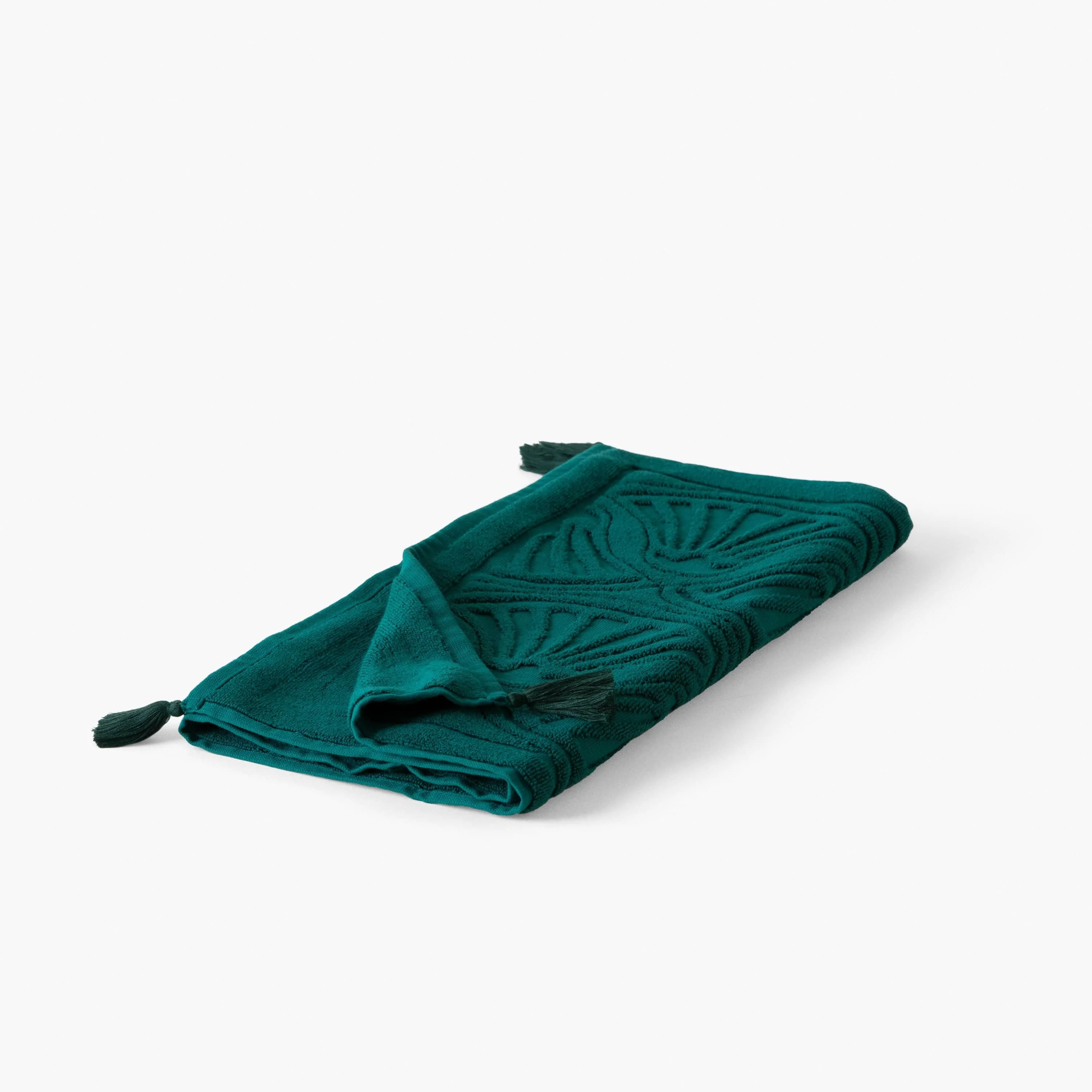 Papyrus Cotton Bath Mat - Emerald - Image 3