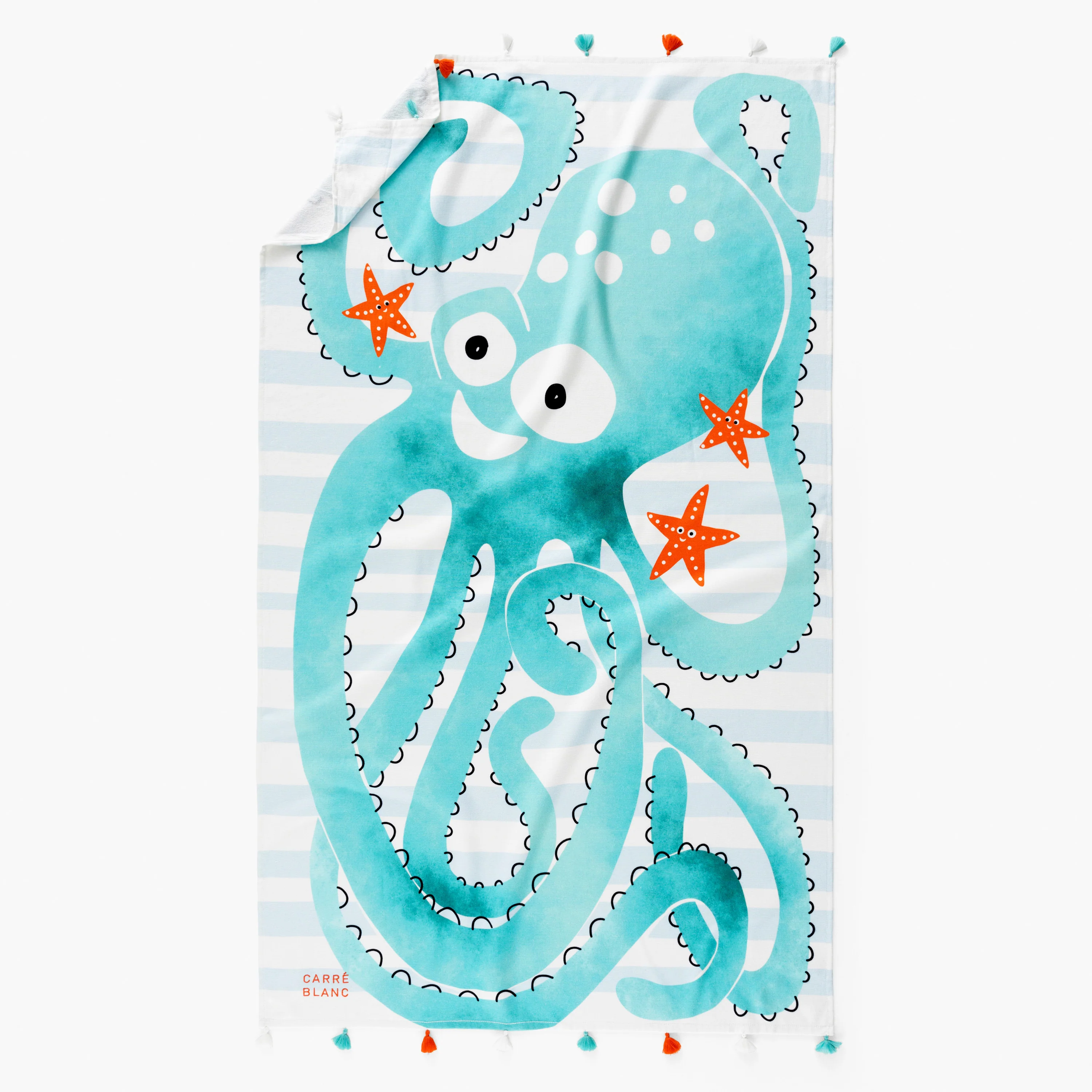 Pollo Children's Cotton Turkish Beach Towel - Multicolour - Image 3